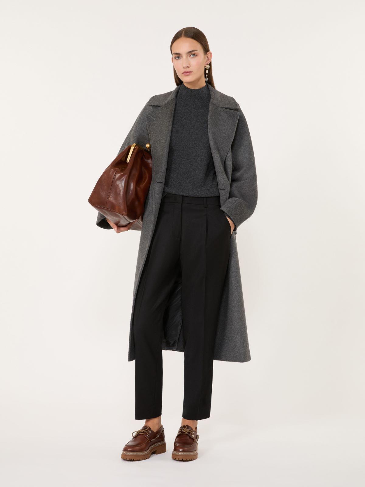 Stretch-flannel cropped trousers - Weekend Max Mara