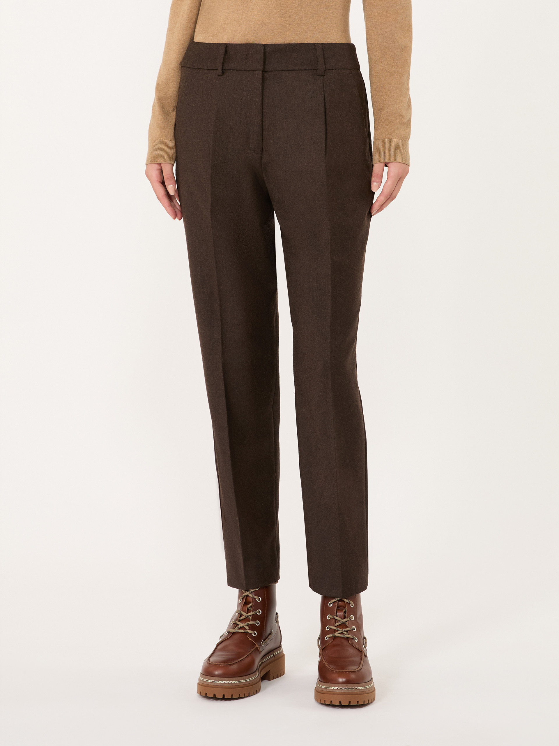 Stretch-flannel cropped trousers - Weekend Max Mara - 2