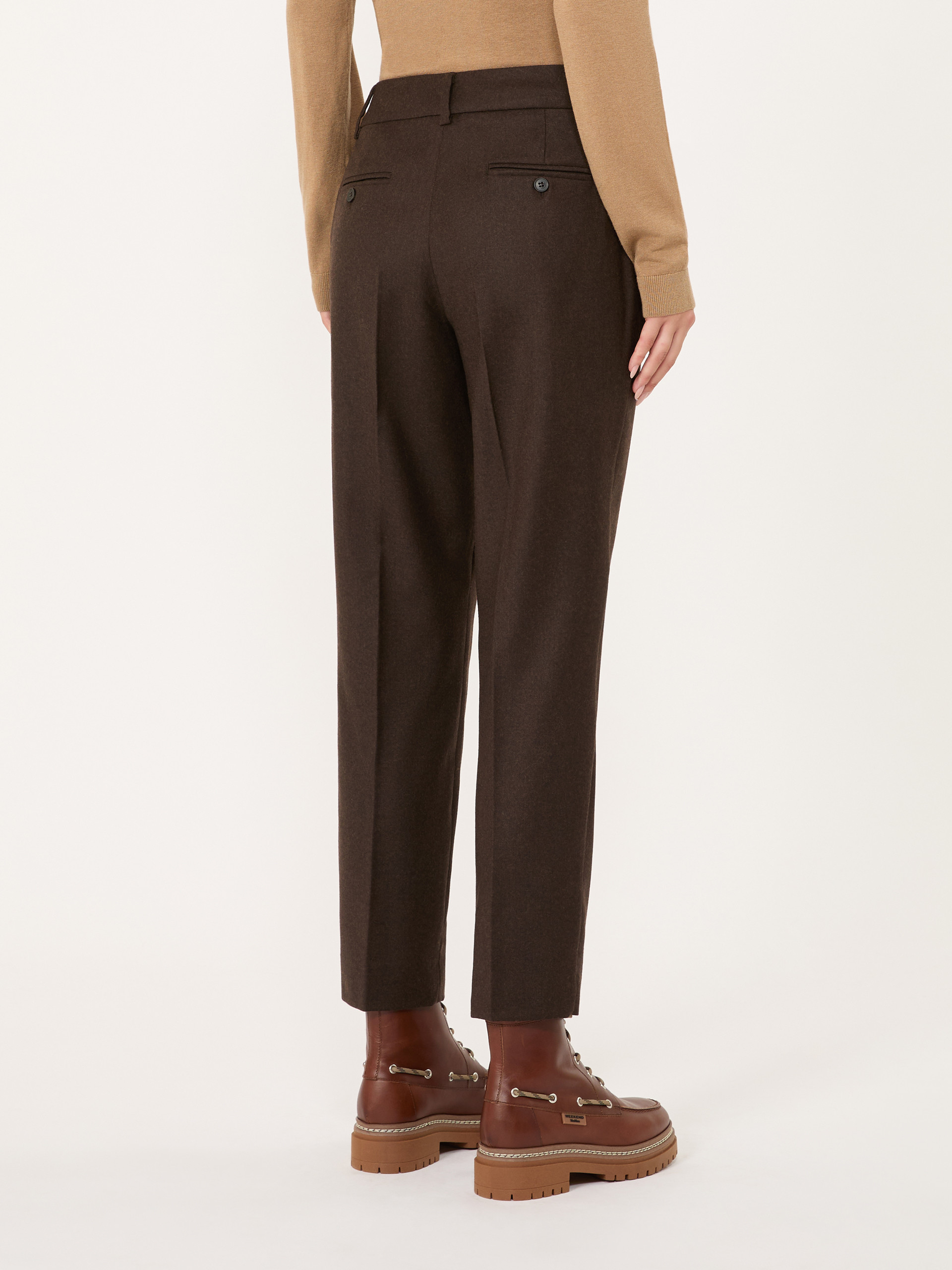 Stretch-flannel cropped trousers - Weekend Max Mara - 3