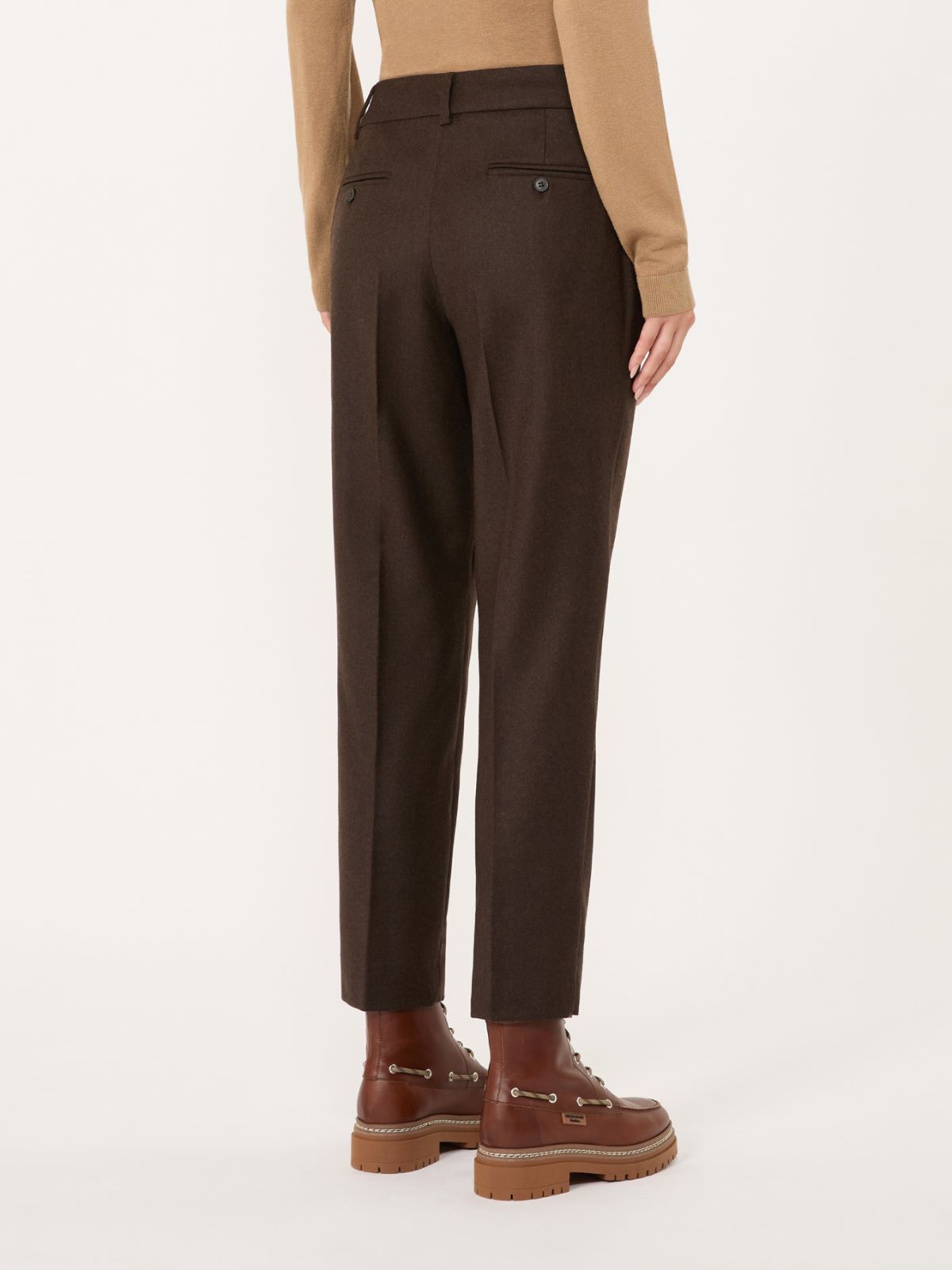 Stretch-flannel cropped trousers - Weekend Max Mara - 3