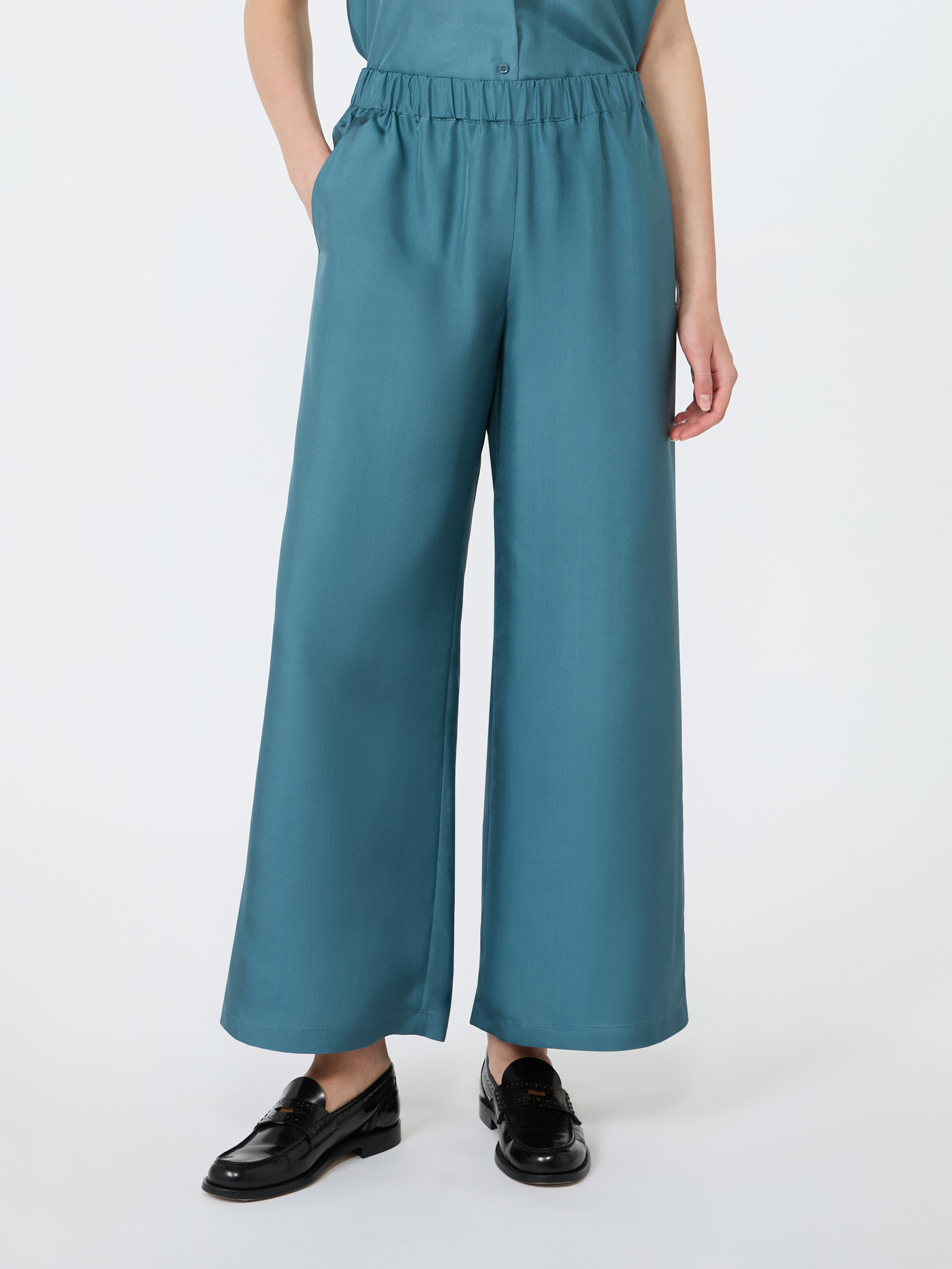 Cropped silk trousers - Weekend Max Mara - 2