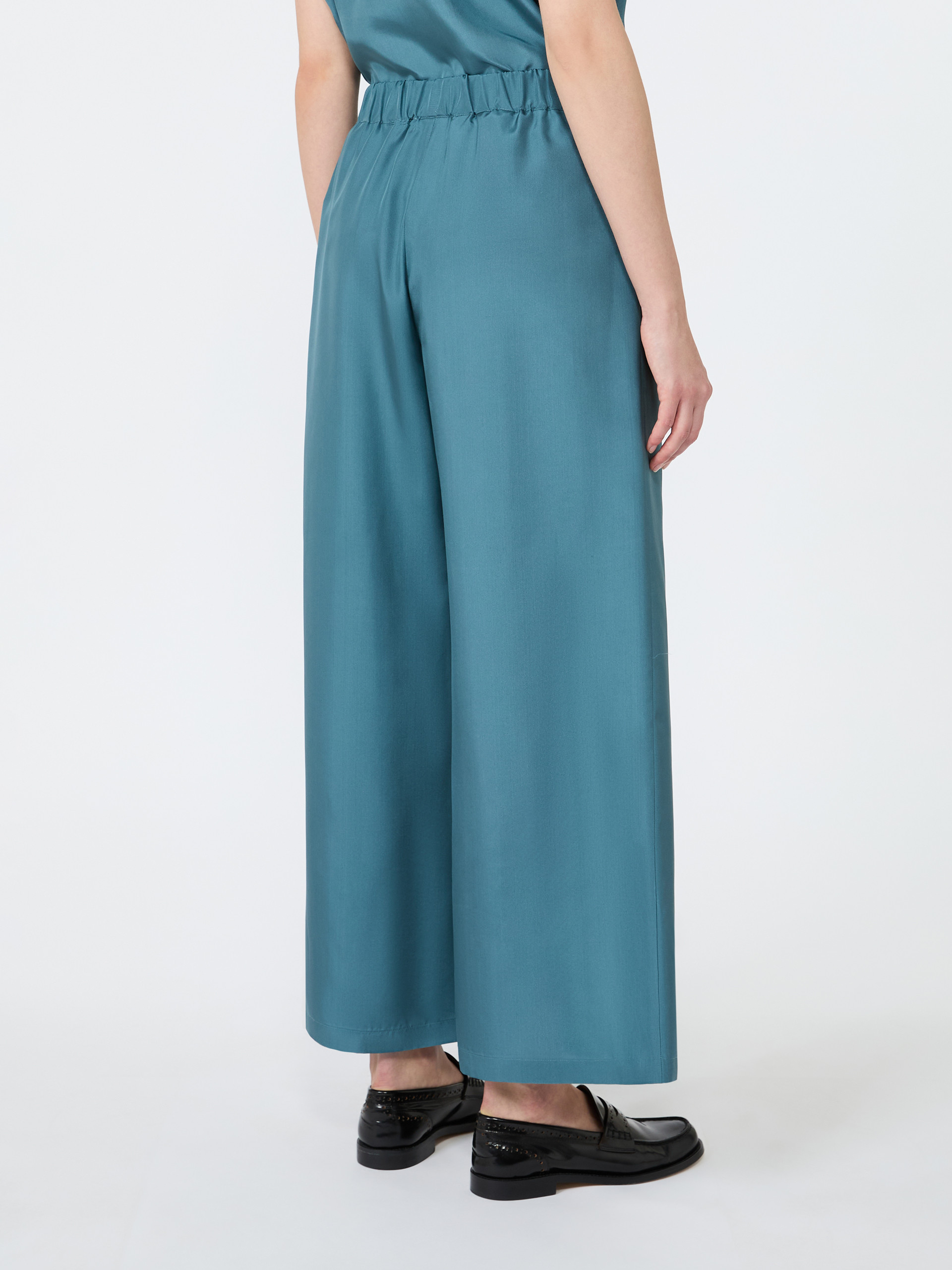 Cropped silk trousers - Weekend Max Mara - 3