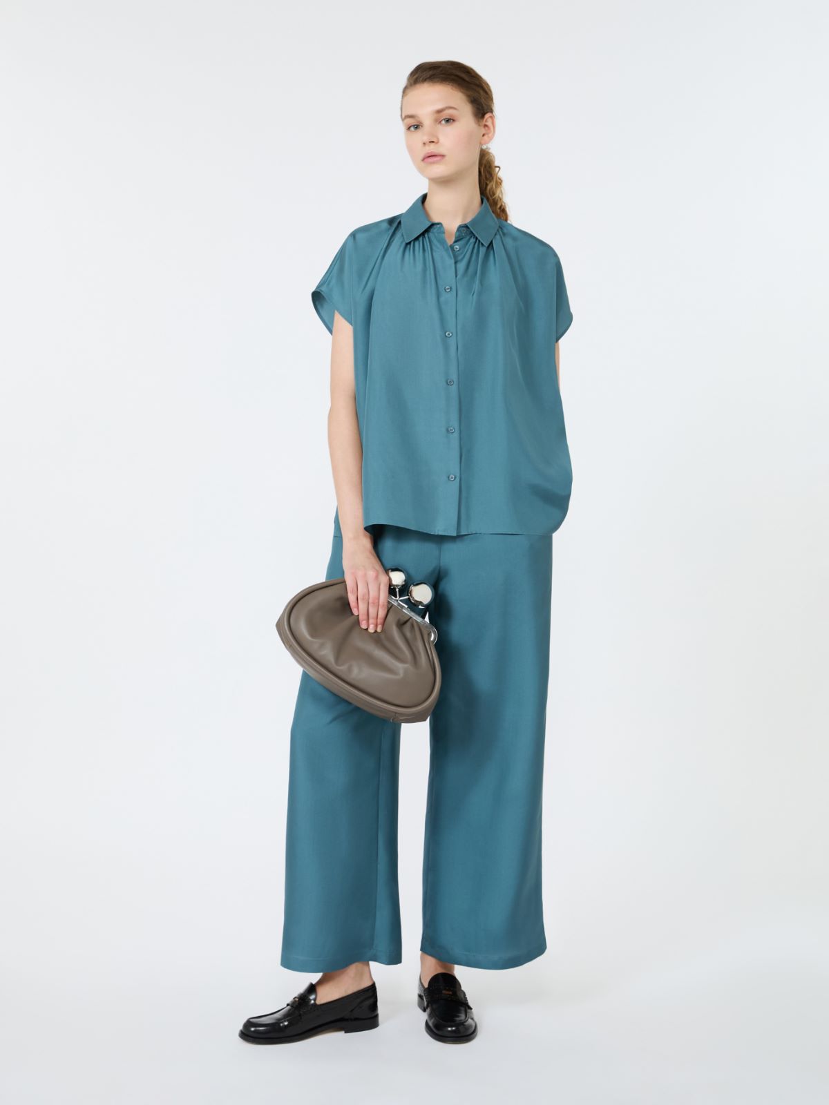 Cropped silk trousers - Weekend Max Mara