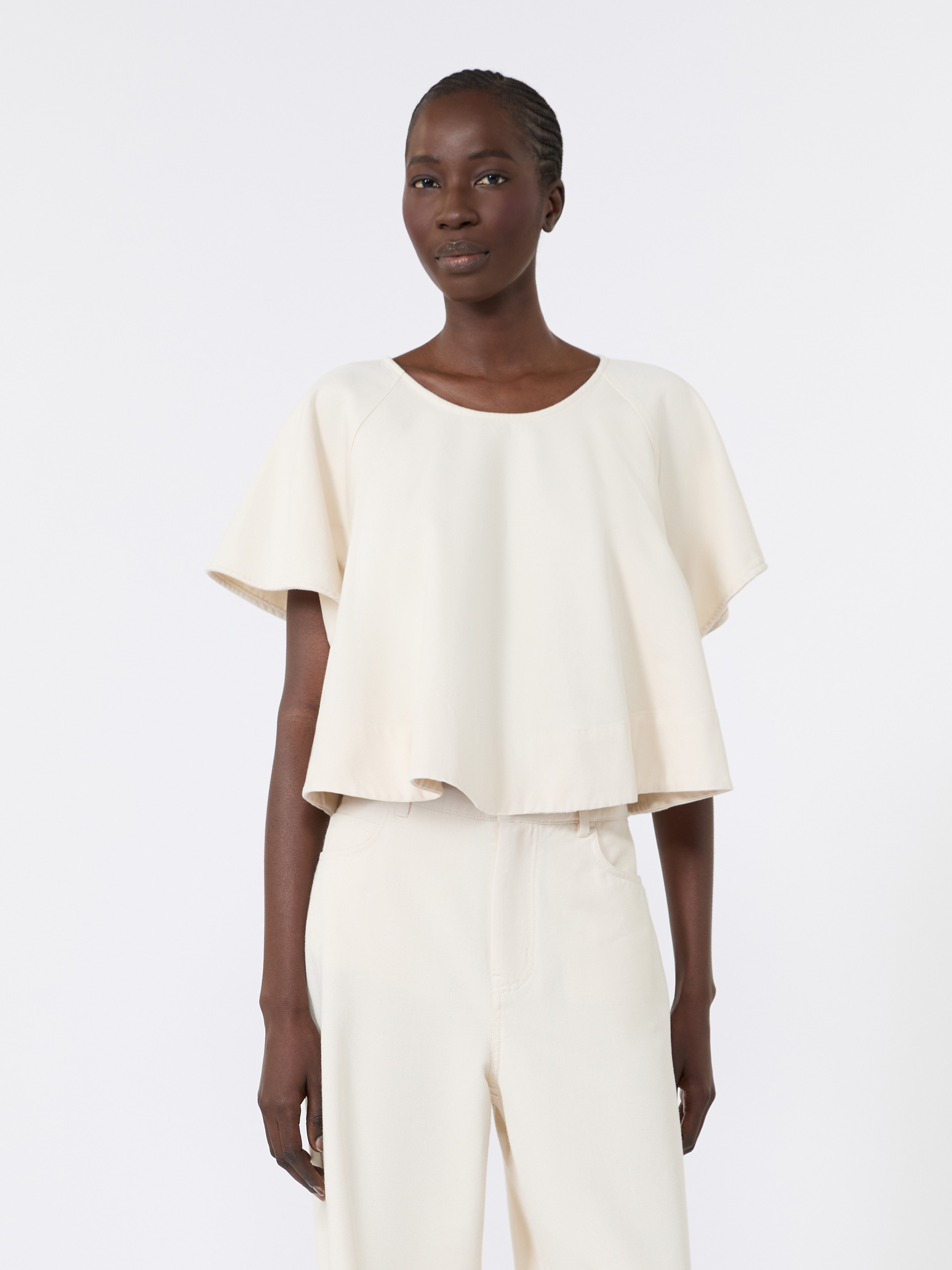 Cropped cotton blouse - Weekend Max Mara - 2