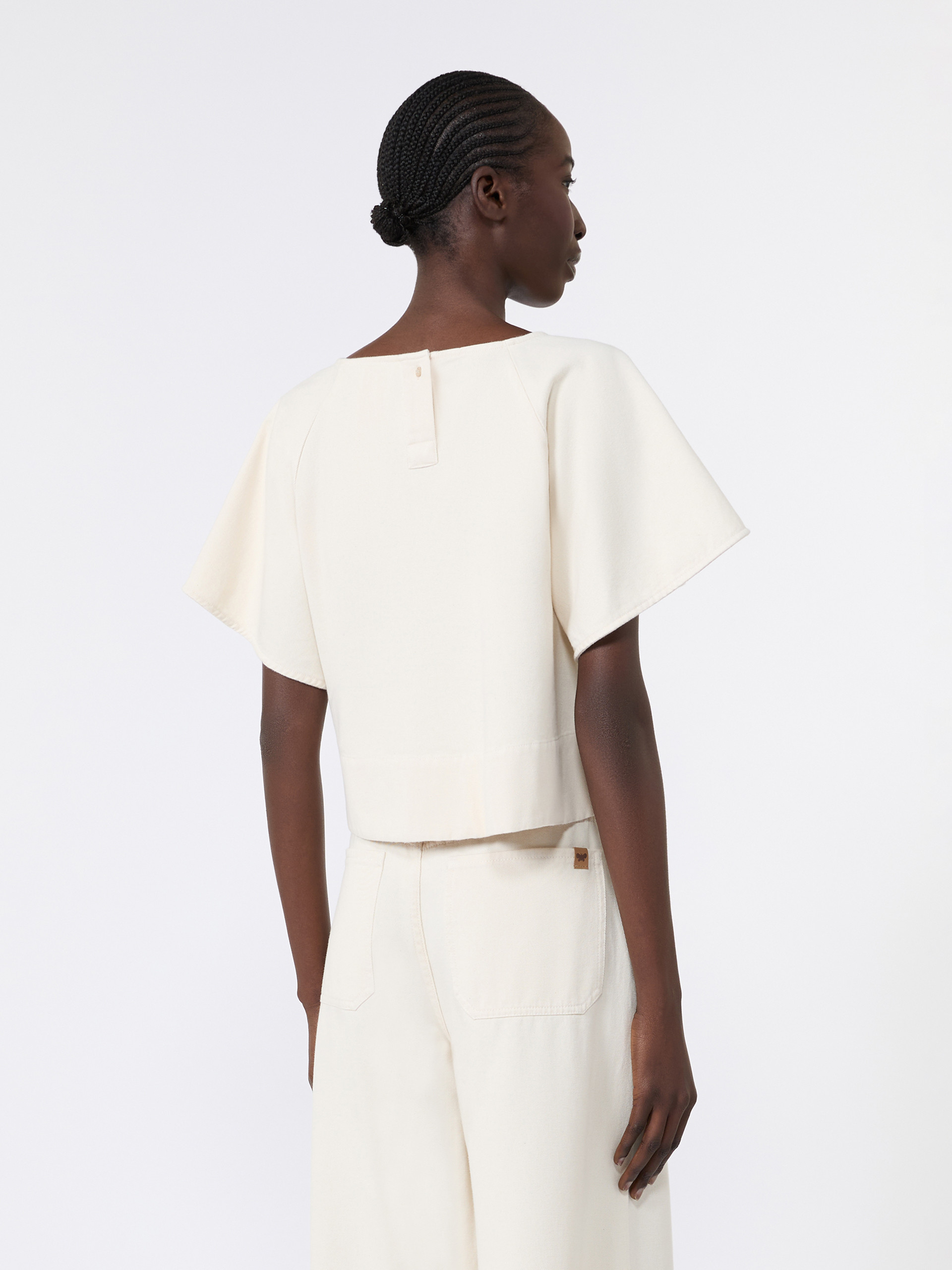 Cropped cotton blouse - Weekend Max Mara - 3