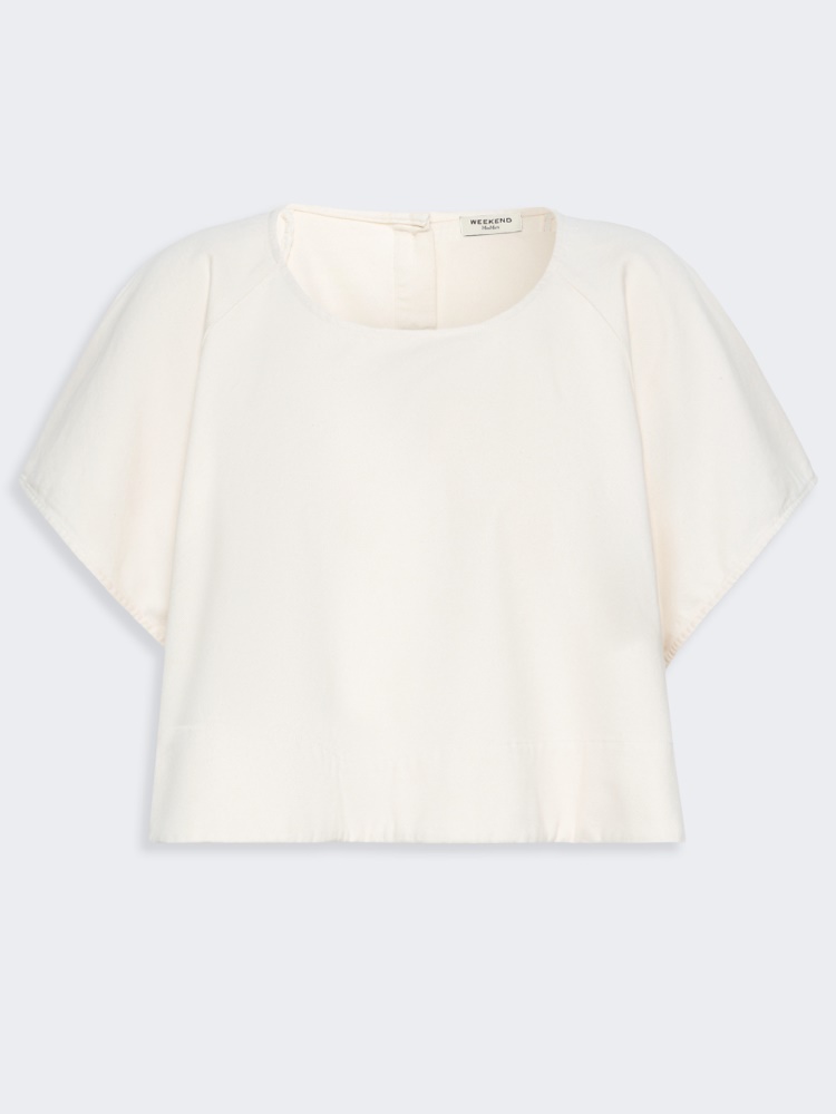 Cropped cotton blouse - Weekend Max Mara - 2