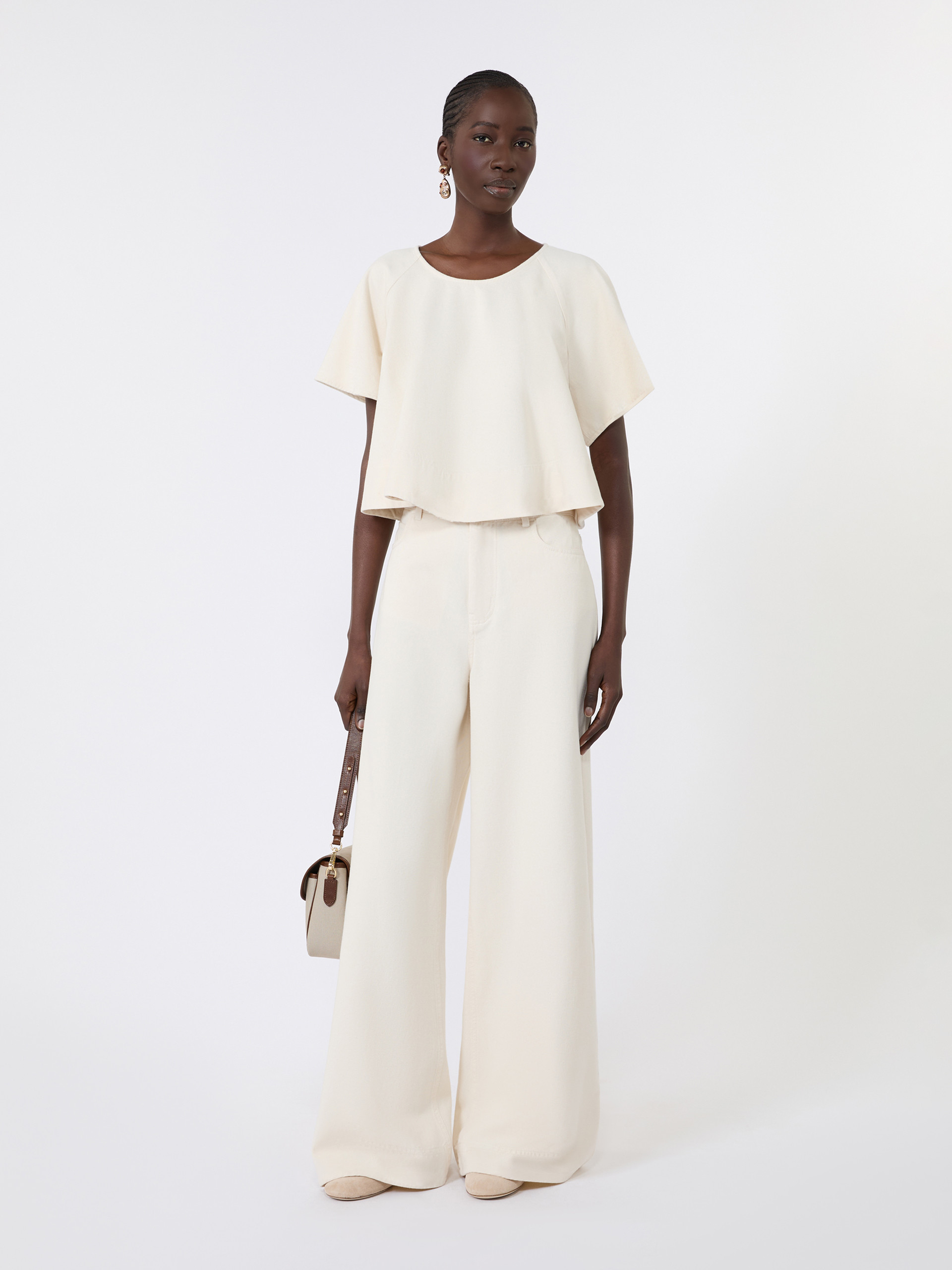 Cropped cotton blouse - Weekend Max Mara