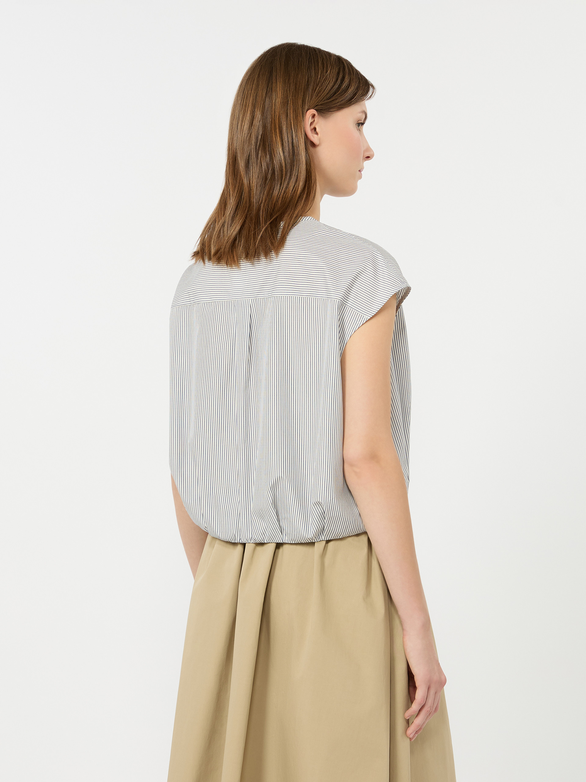 Cotton poplin crop top - Weekend Max Mara - 2