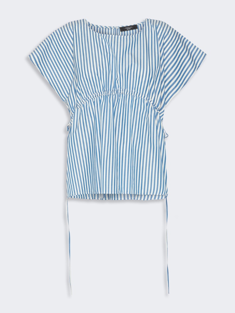 Cotton poplin blouse - CORNFLOWER BLUE - Weekend Max Mara - 2