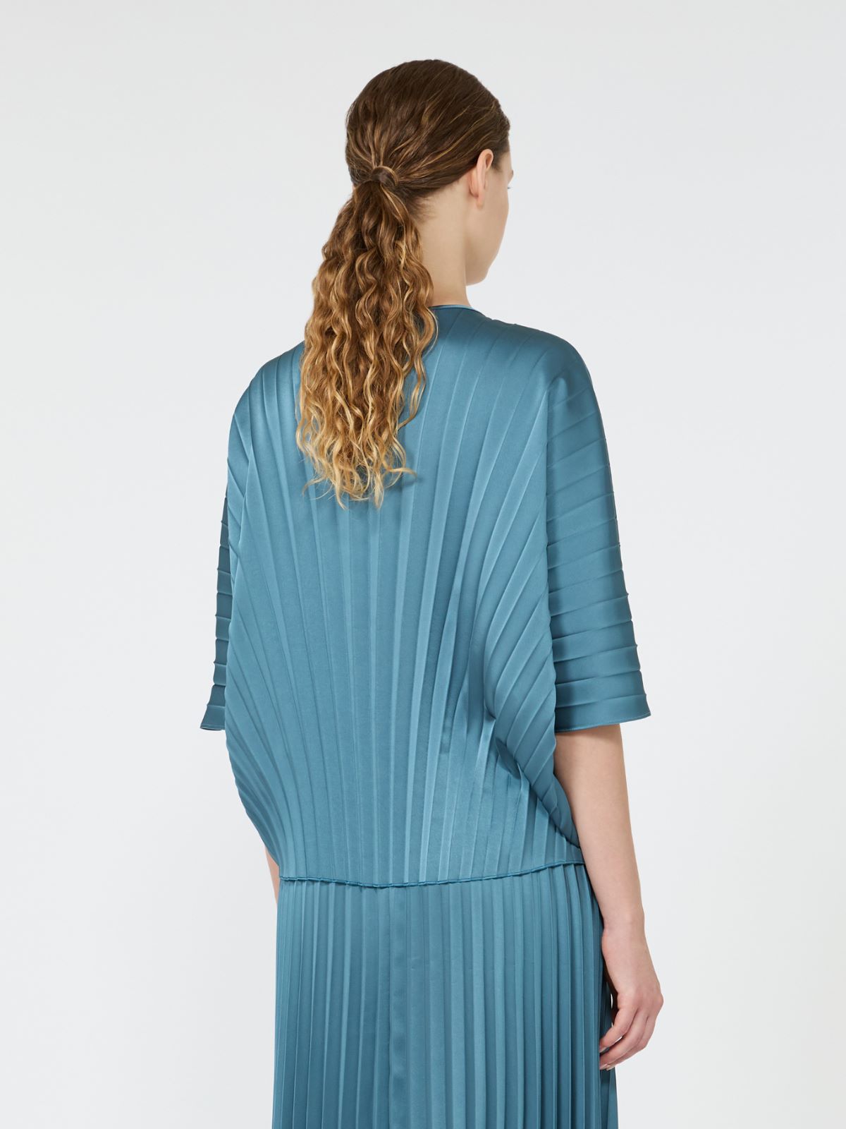 Loose blouse in pleated satin - Weekend Max Mara - 3