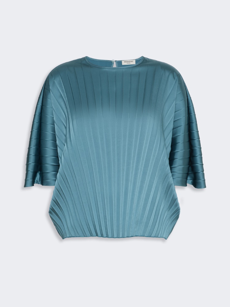 Loose blouse in pleated satin - Weekend Max Mara - 2