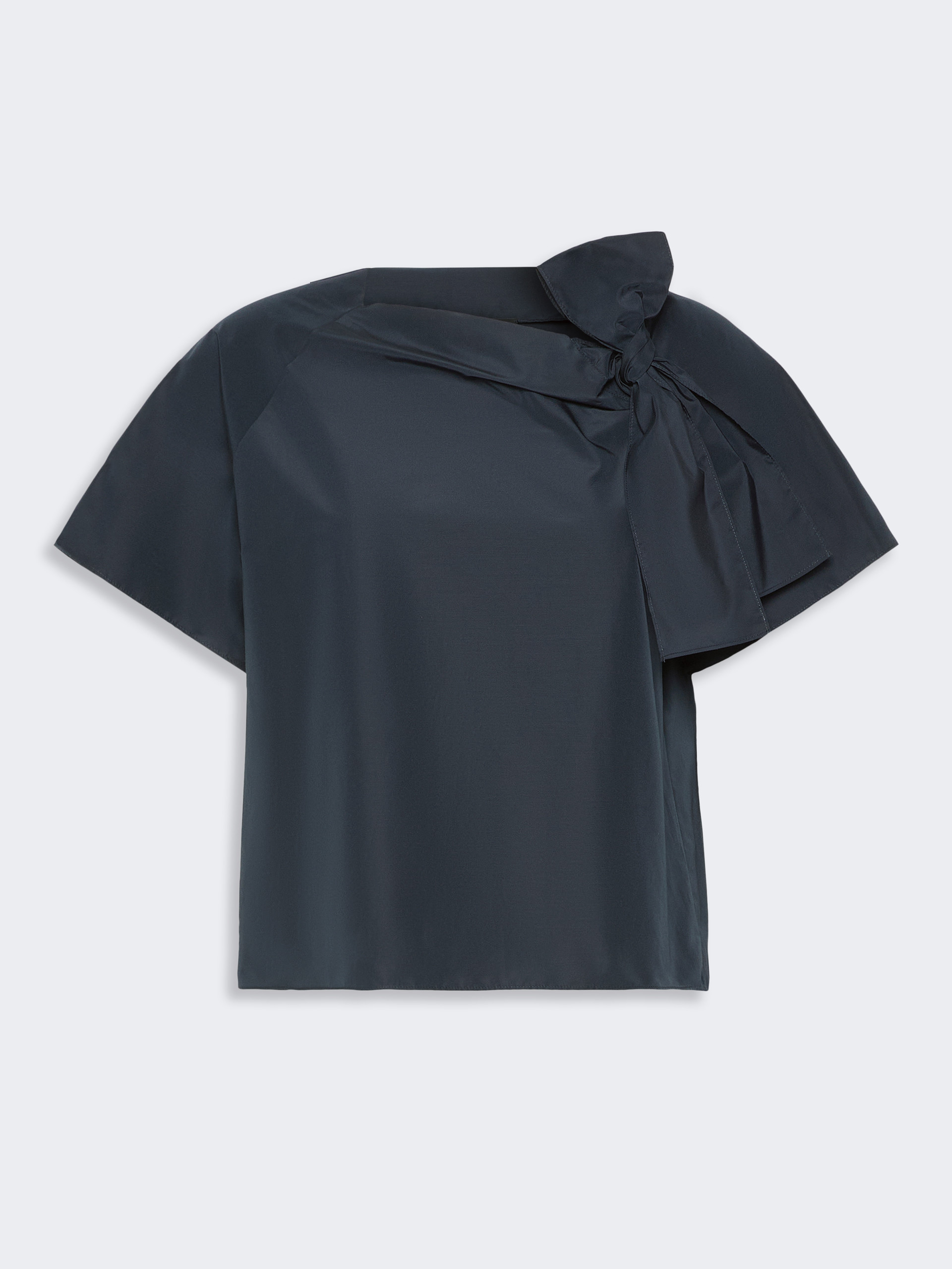 Cotton-blend taffeta blouse - NAVY - Weekend Max Mara - 5