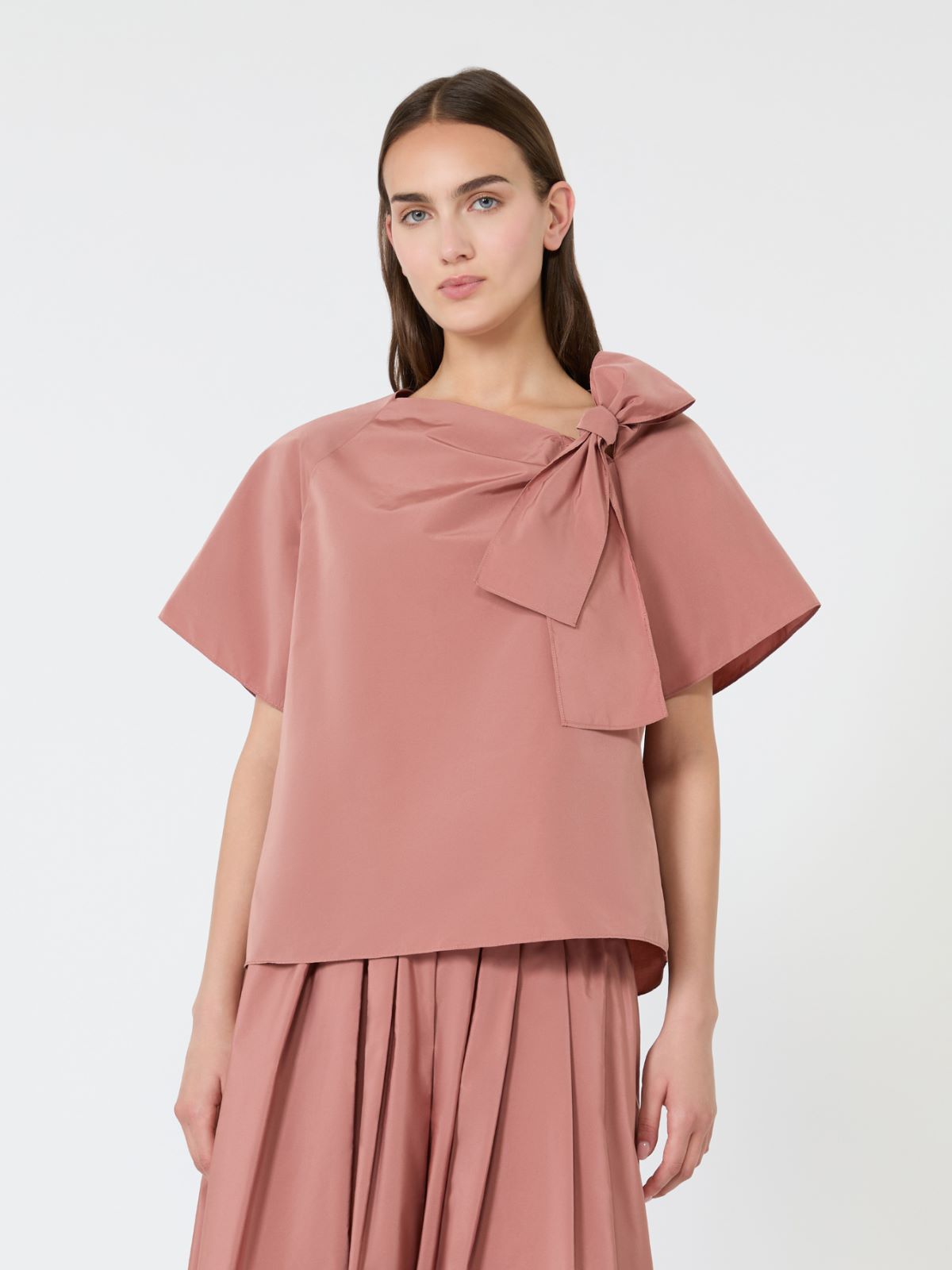 Cotton-blend taffeta blouse - TERRA COTTA - Weekend Max Mara - 2