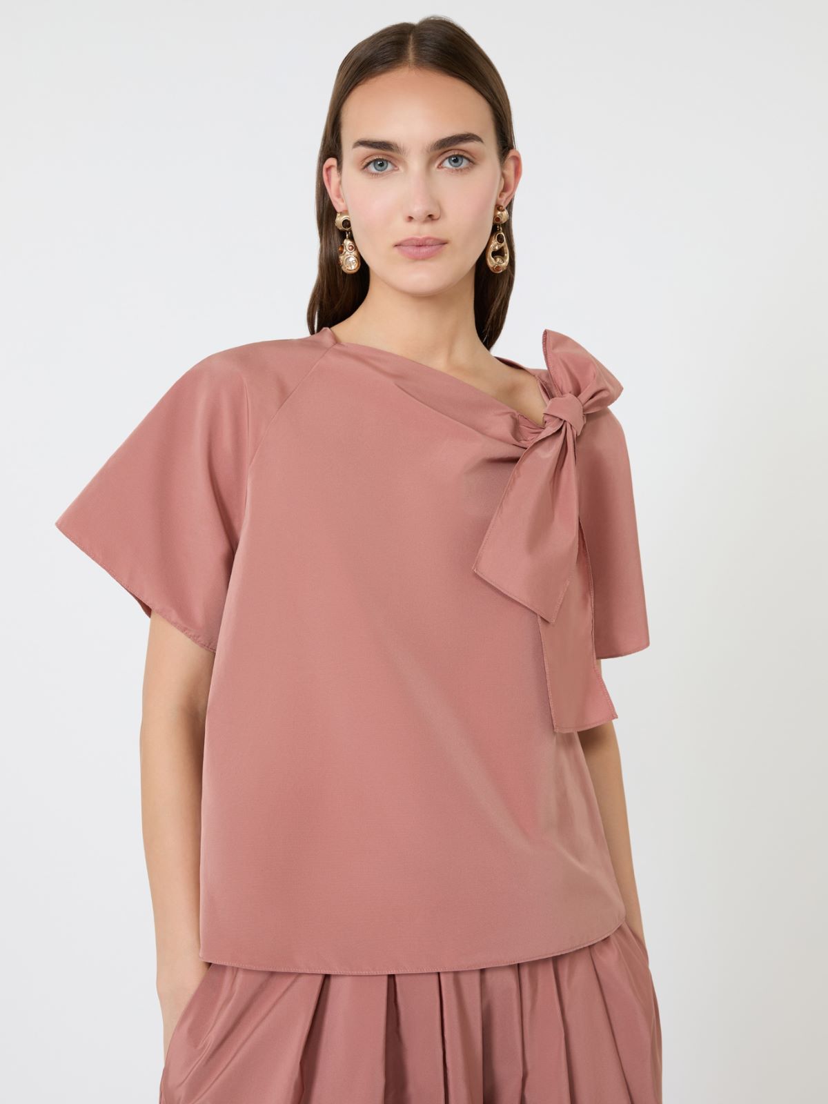 Cotton-blend taffeta blouse - TERRA COTTA - Weekend Max Mara - 4