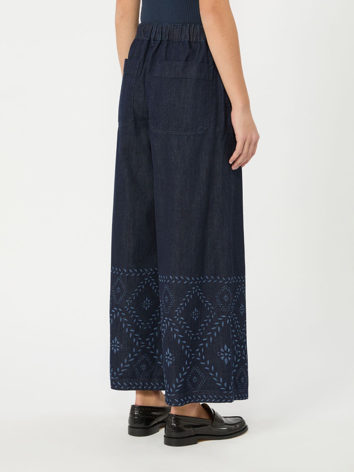 Laser-cut denim jeans - NAVY - Weekend Max Mara - 3