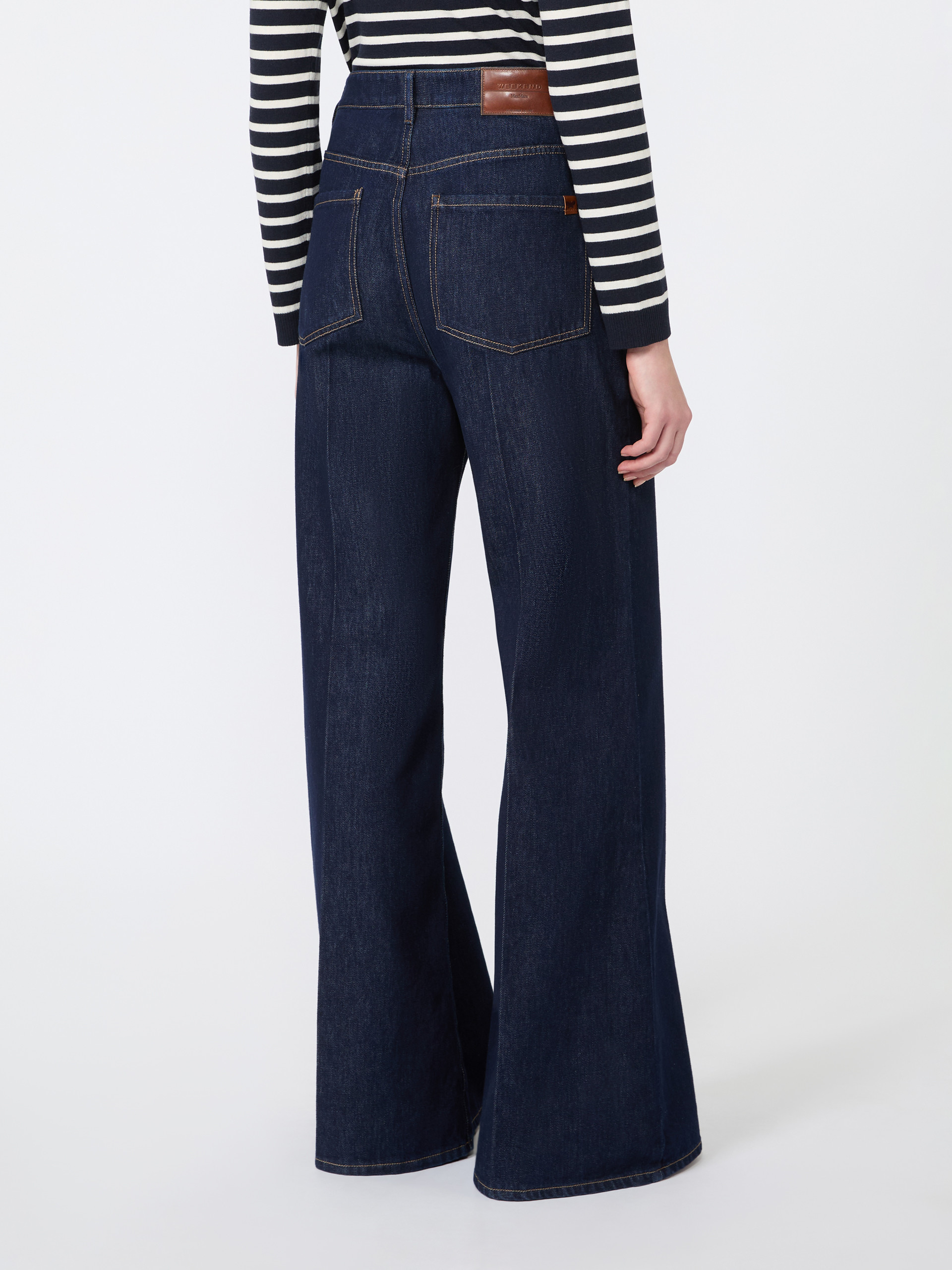 Jeans palazzo in denim di cotone - Weekend Max Mara - 3
