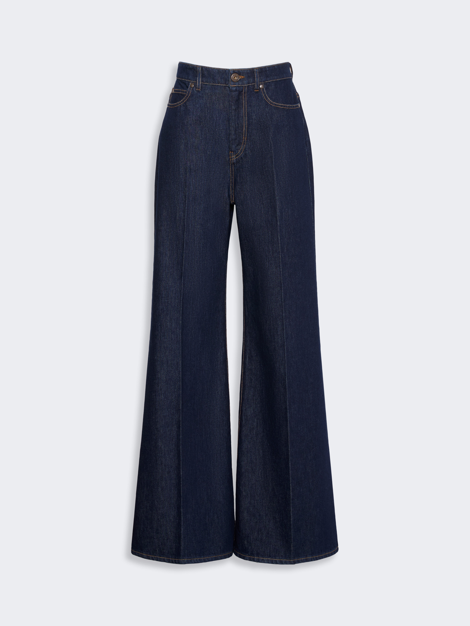 Jeans palazzo in denim di cotone - Weekend Max Mara - 5