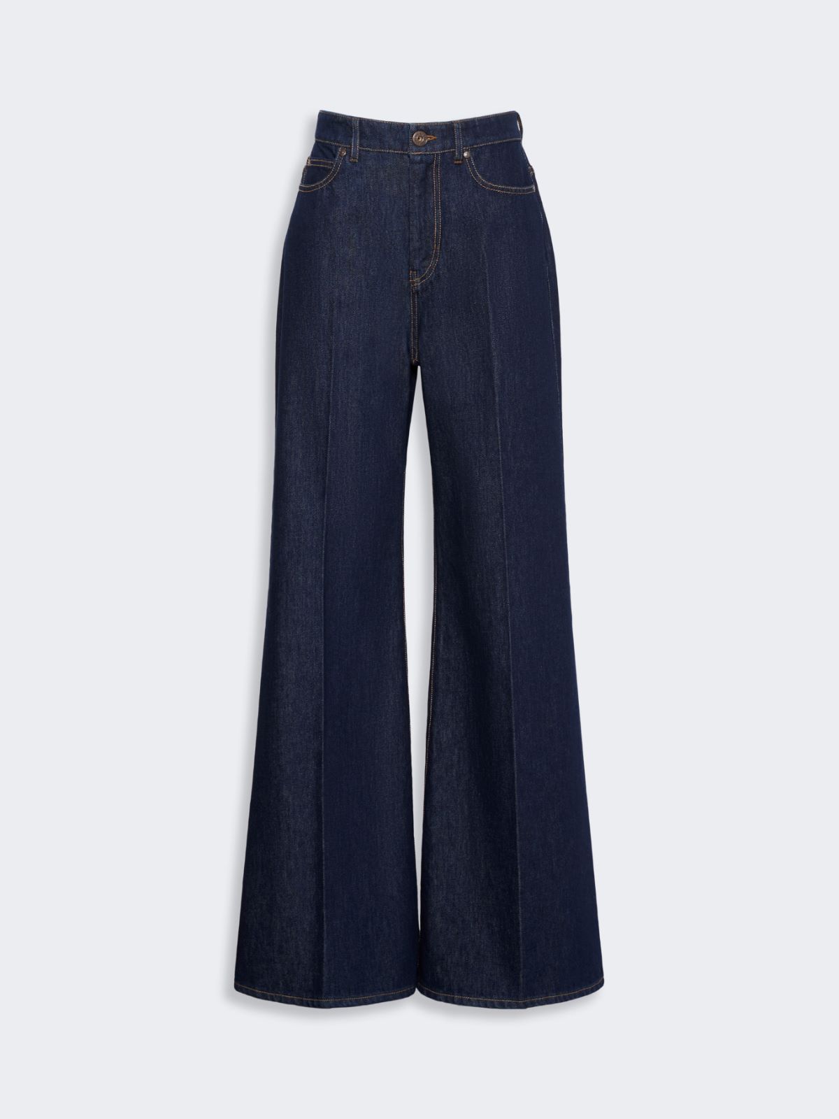 Jeans palazzo in denim di cotone - Weekend Max Mara - 5