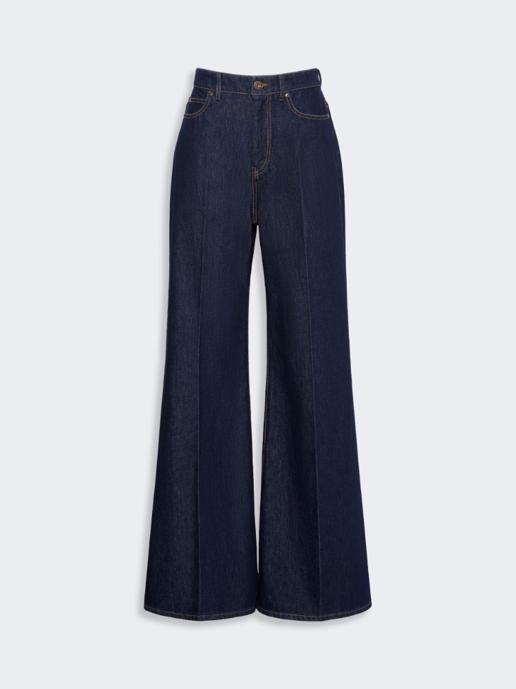 Cotton denim palazzo jeans - Weekend Max Mara