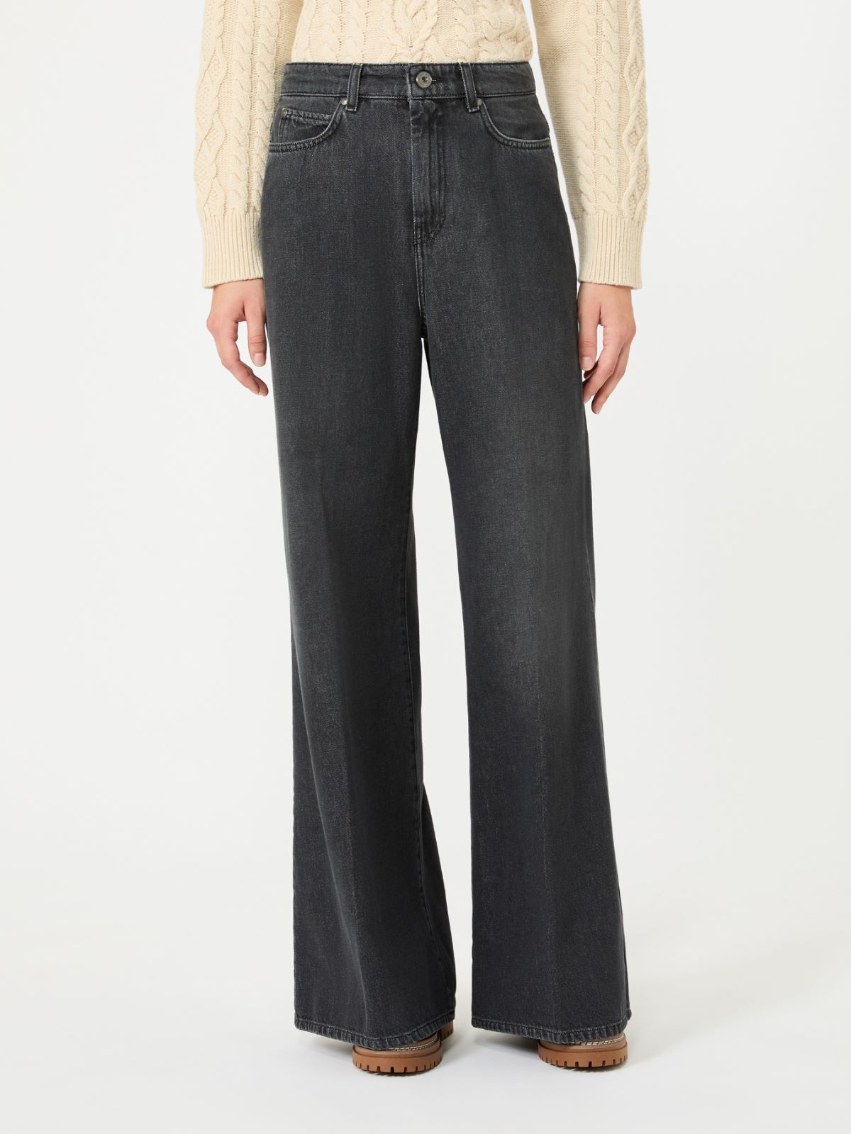 Cotton denim palazzo jeans - Weekend Max Mara - 2