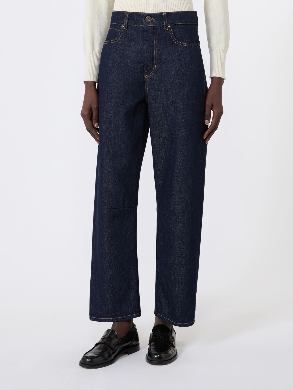 Barrel-leg denim jeans - NAVY - Weekend Max Mara - 2