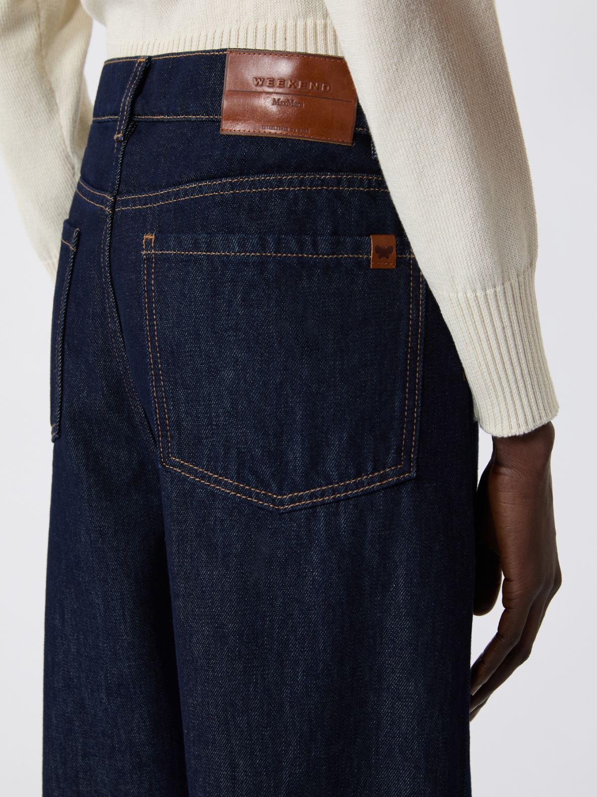 Barrel-leg denim jeans - NAVY - Weekend Max Mara - 4