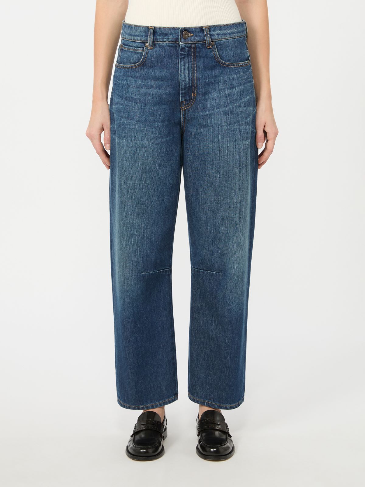 Barrel-leg denim jeans - NAVY - Weekend Max Mara - 2
