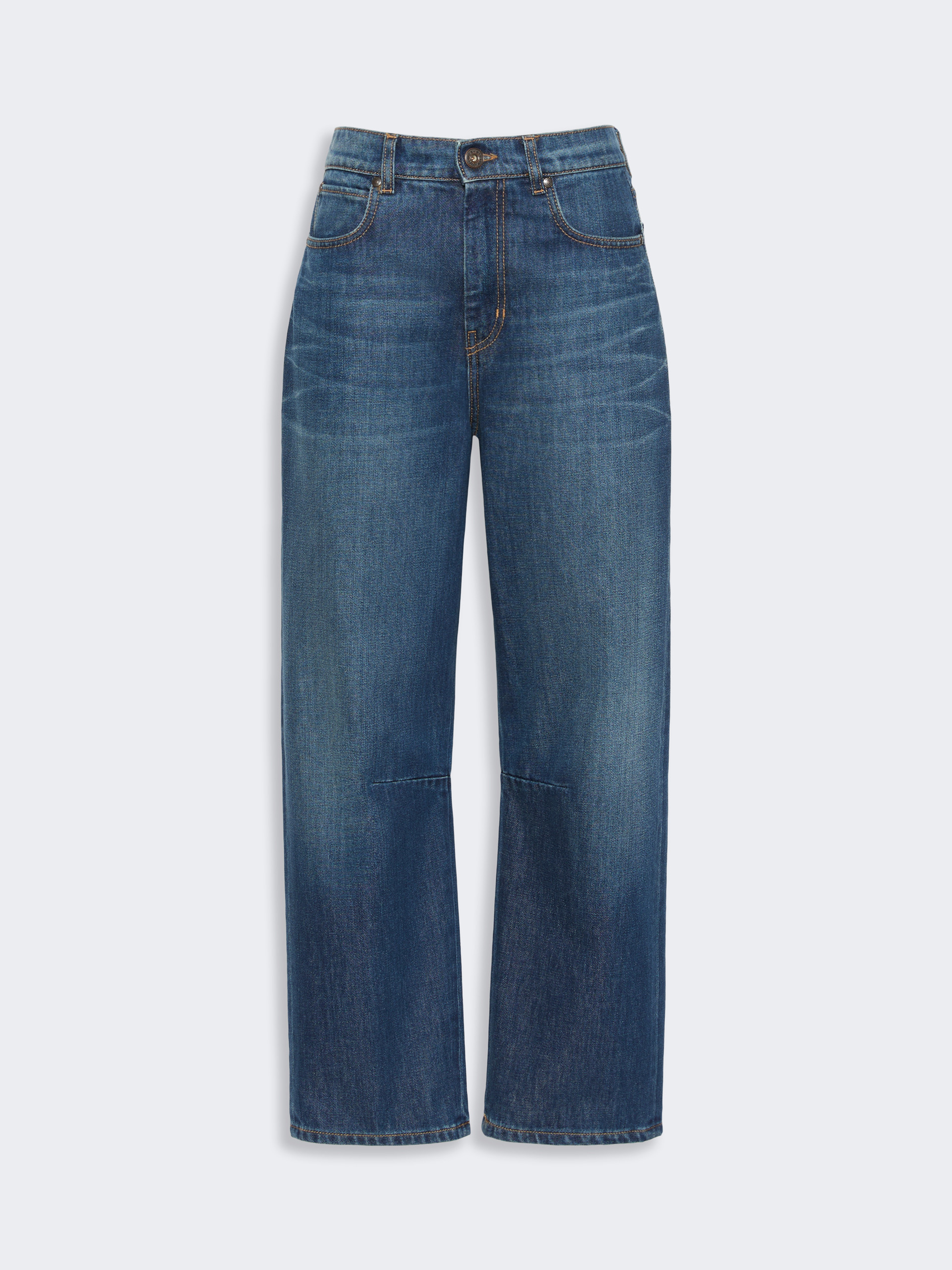 Barrel-leg denim jeans - NAVY - Weekend Max Mara - 4