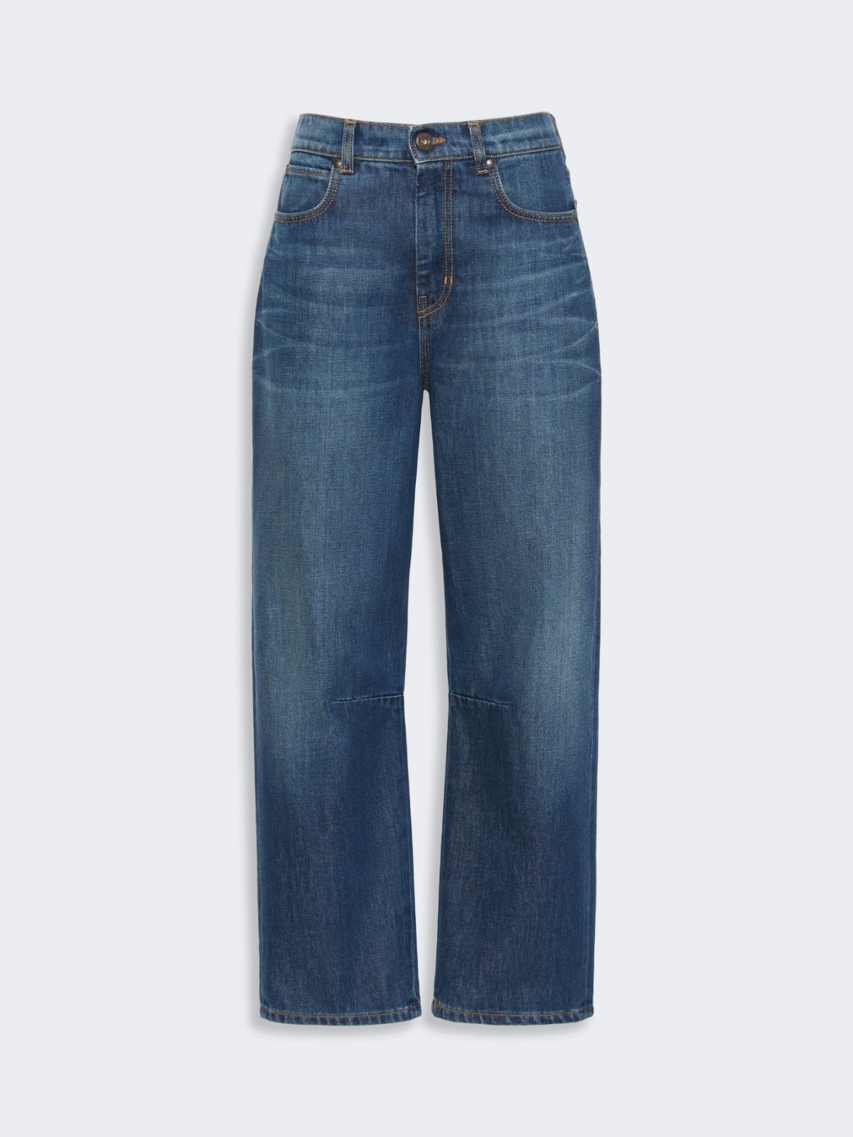 Barrel-leg denim jeans - NAVY - Weekend Max Mara - 4