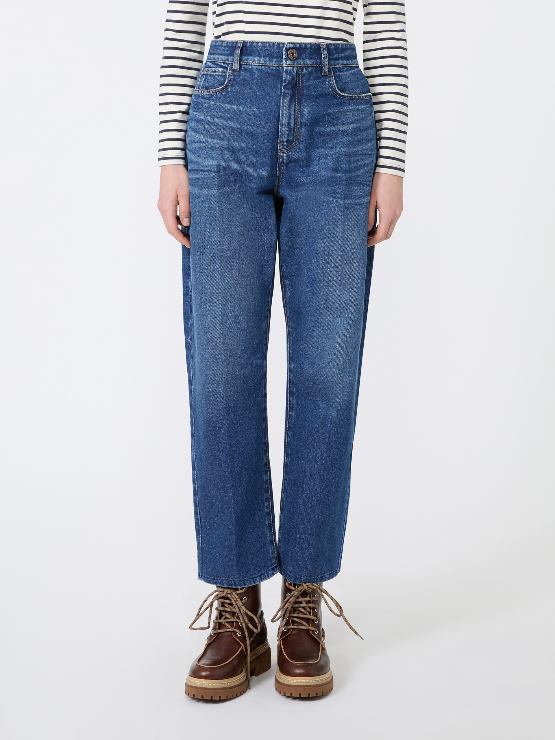 Cotton denim tapered jeans - Weekend Max Mara - 2