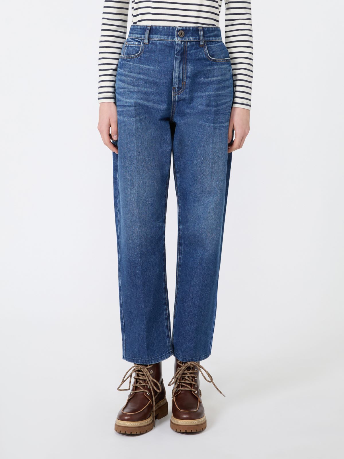 Cotton denim tapered jeans - Weekend Max Mara - 2
