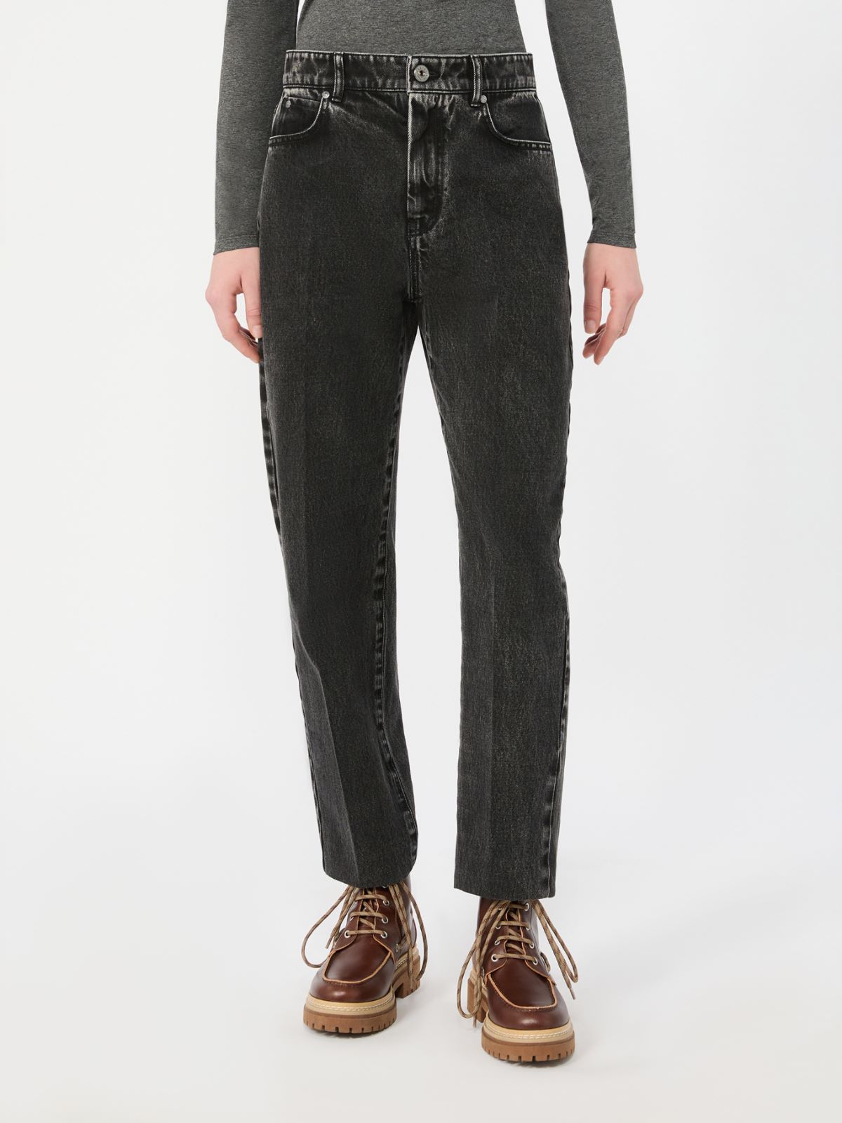 Cotton denim tapered jeans - Weekend Max Mara - 2
