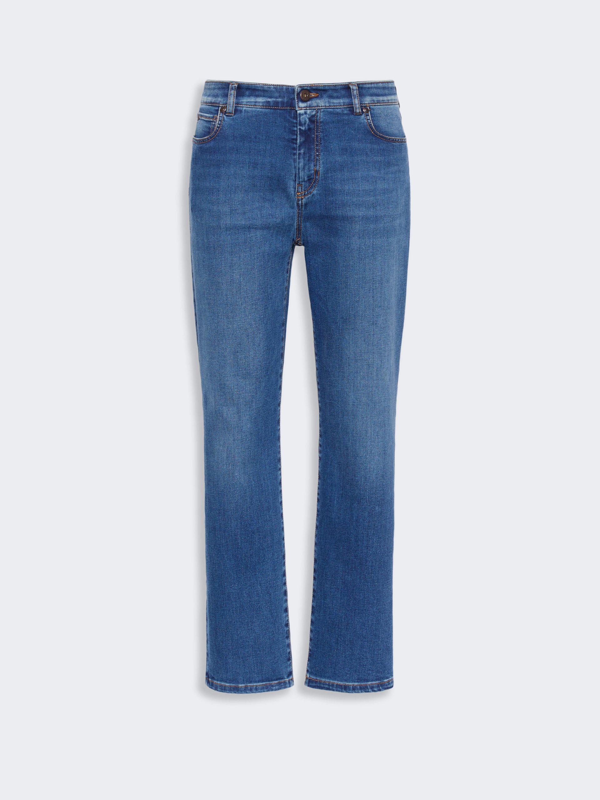 Slim-fit stretch denim cropped jeans - NAVY - Weekend Max Mara - 5