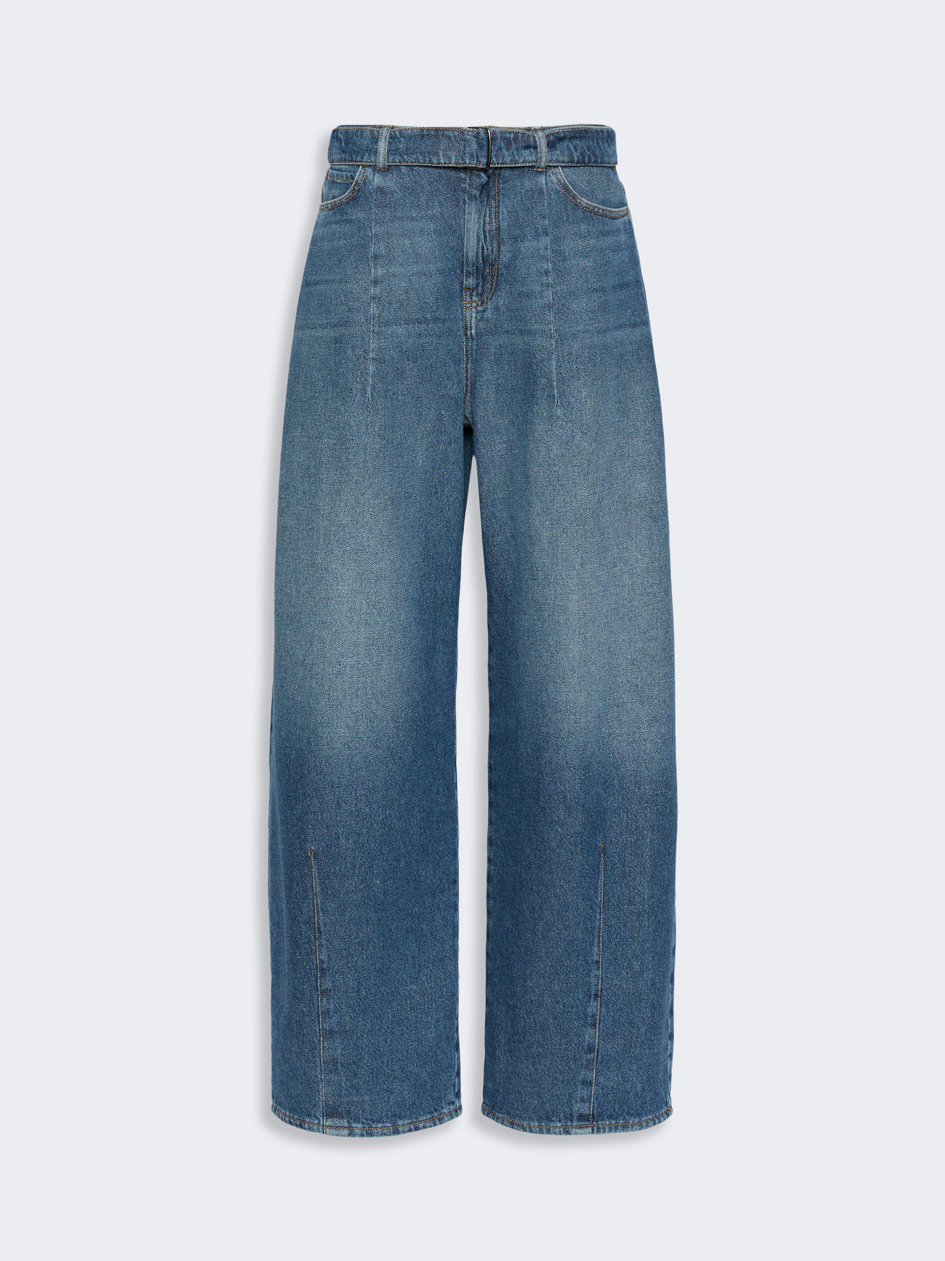 Wide-fit cotton denim jeans - NAVY - Weekend Max Mara - 4