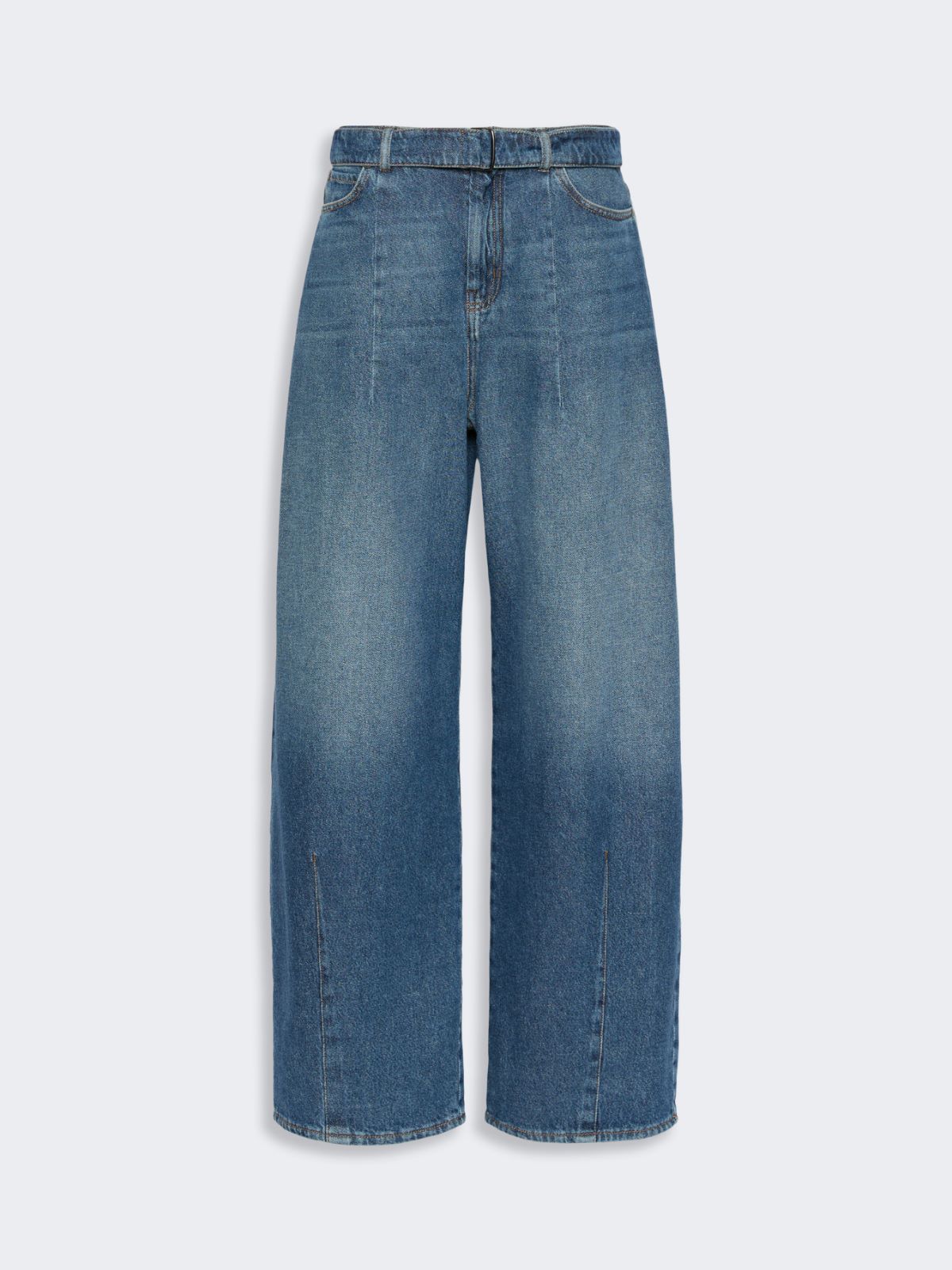 Wide-fit cotton denim jeans - NAVY - Weekend Max Mara - 4