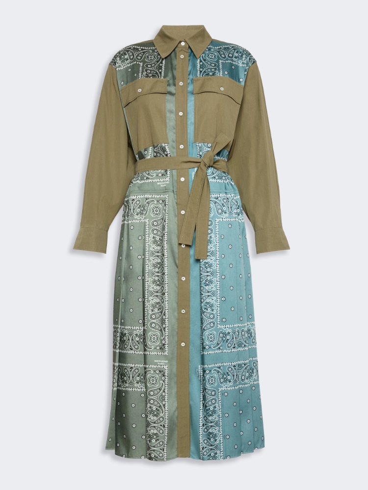Printed twill and poplin shirt dress - Weekend Max Mara - 2