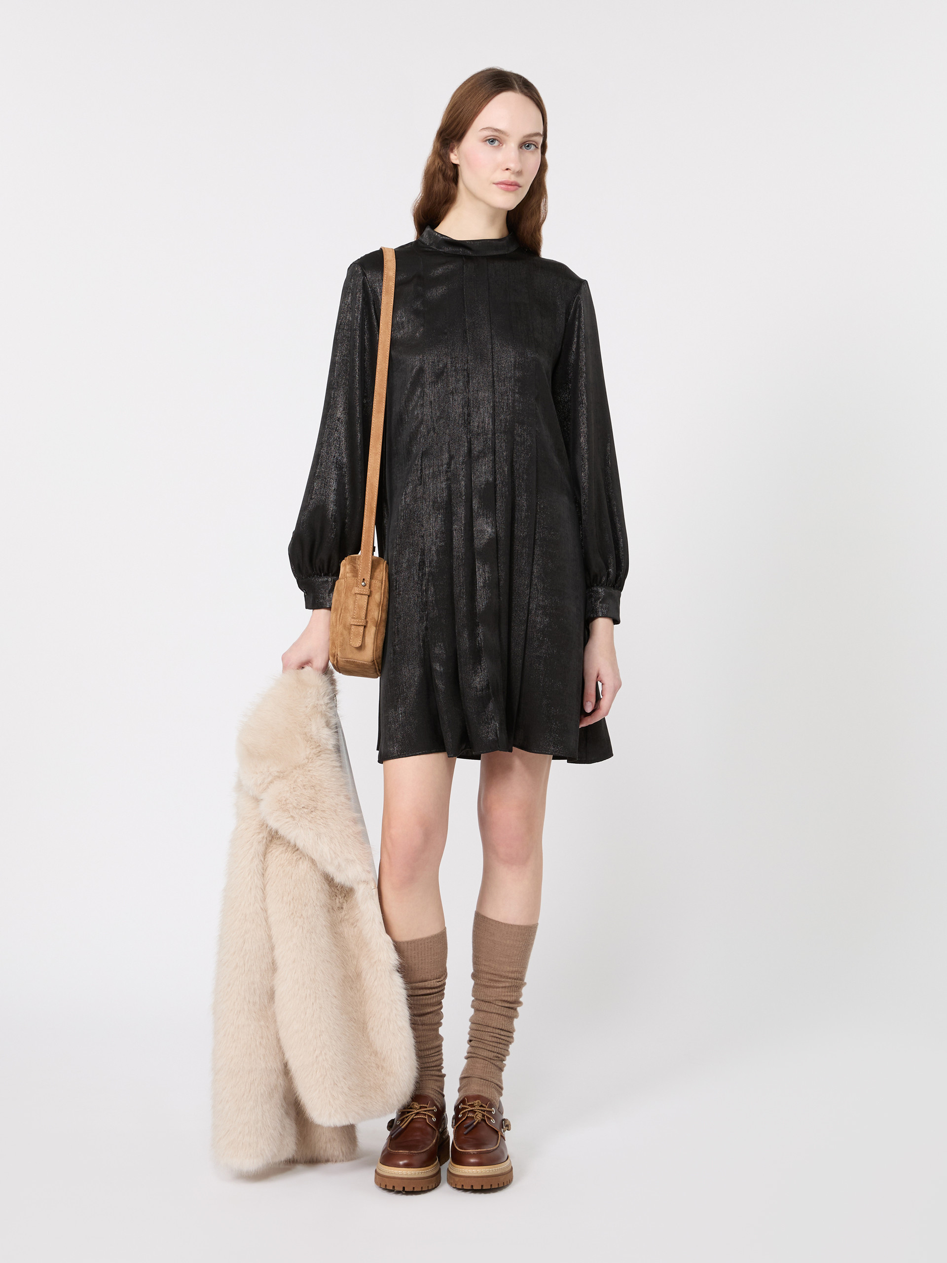 Laminated chiffon short dress - Weekend Max Mara