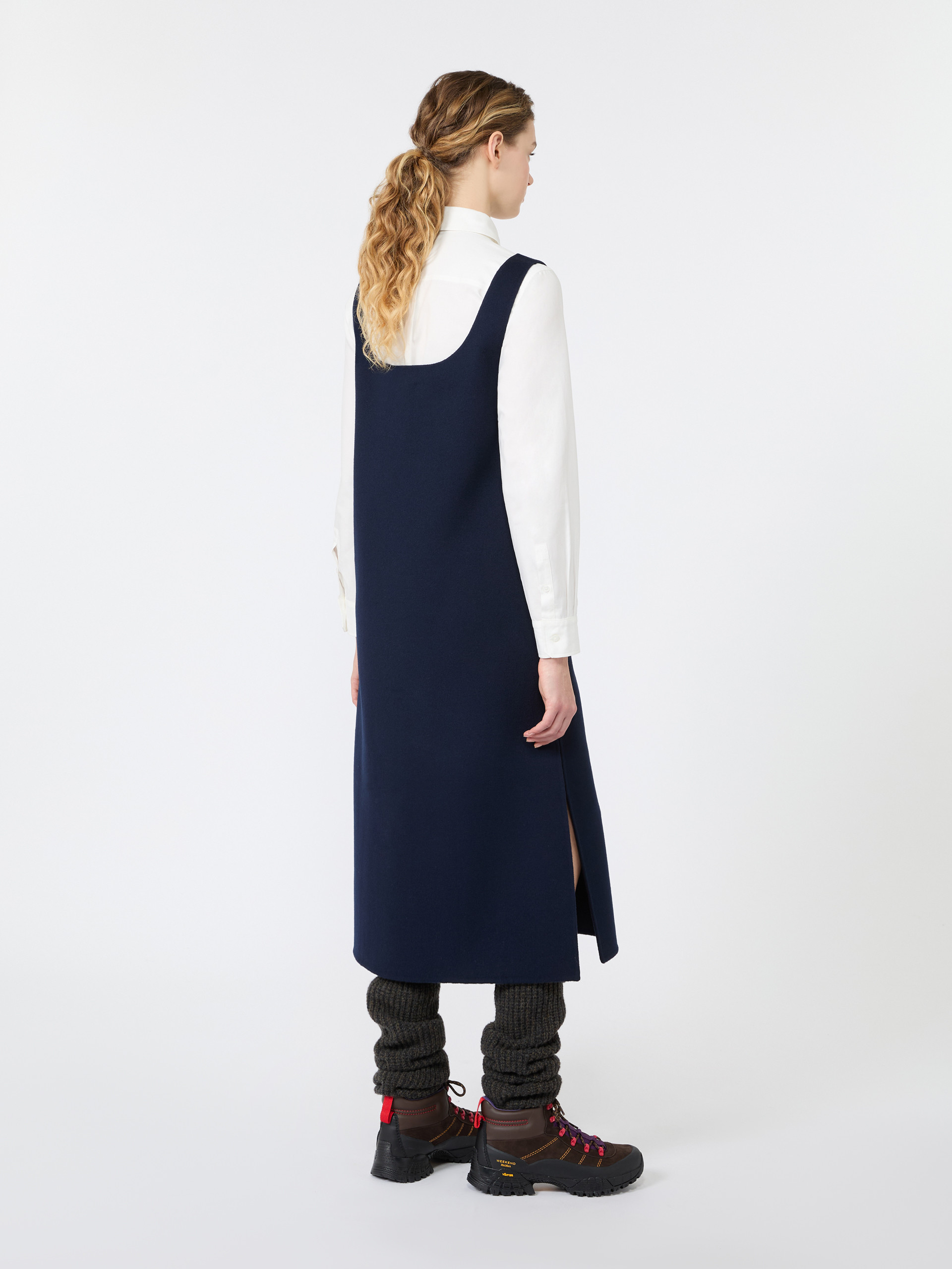 Wool-blend drap midi dress - Weekend Max Mara - 3