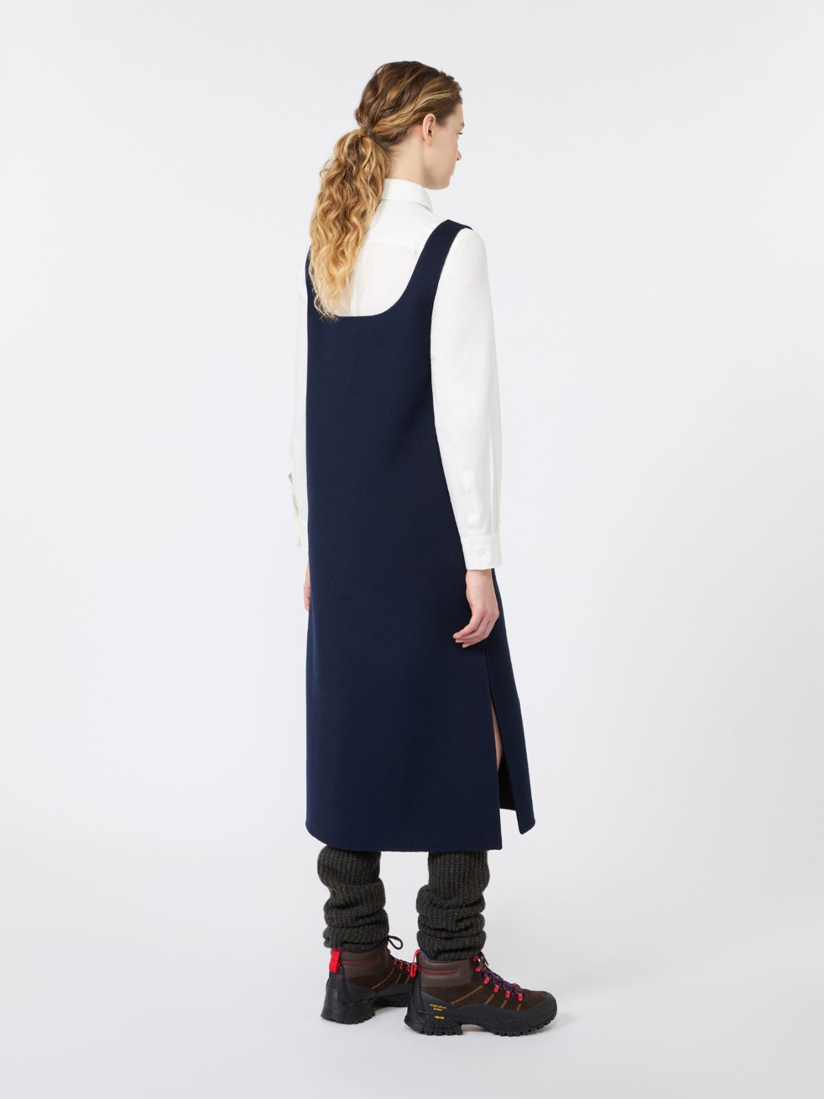 Wool-blend drap midi dress - Weekend Max Mara - 3