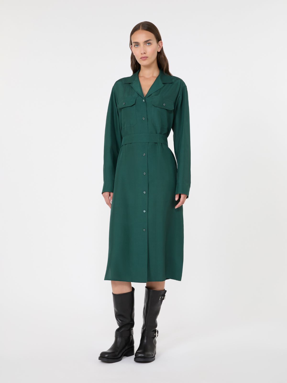 Silk shirt dress - Weekend Max Mara - 2