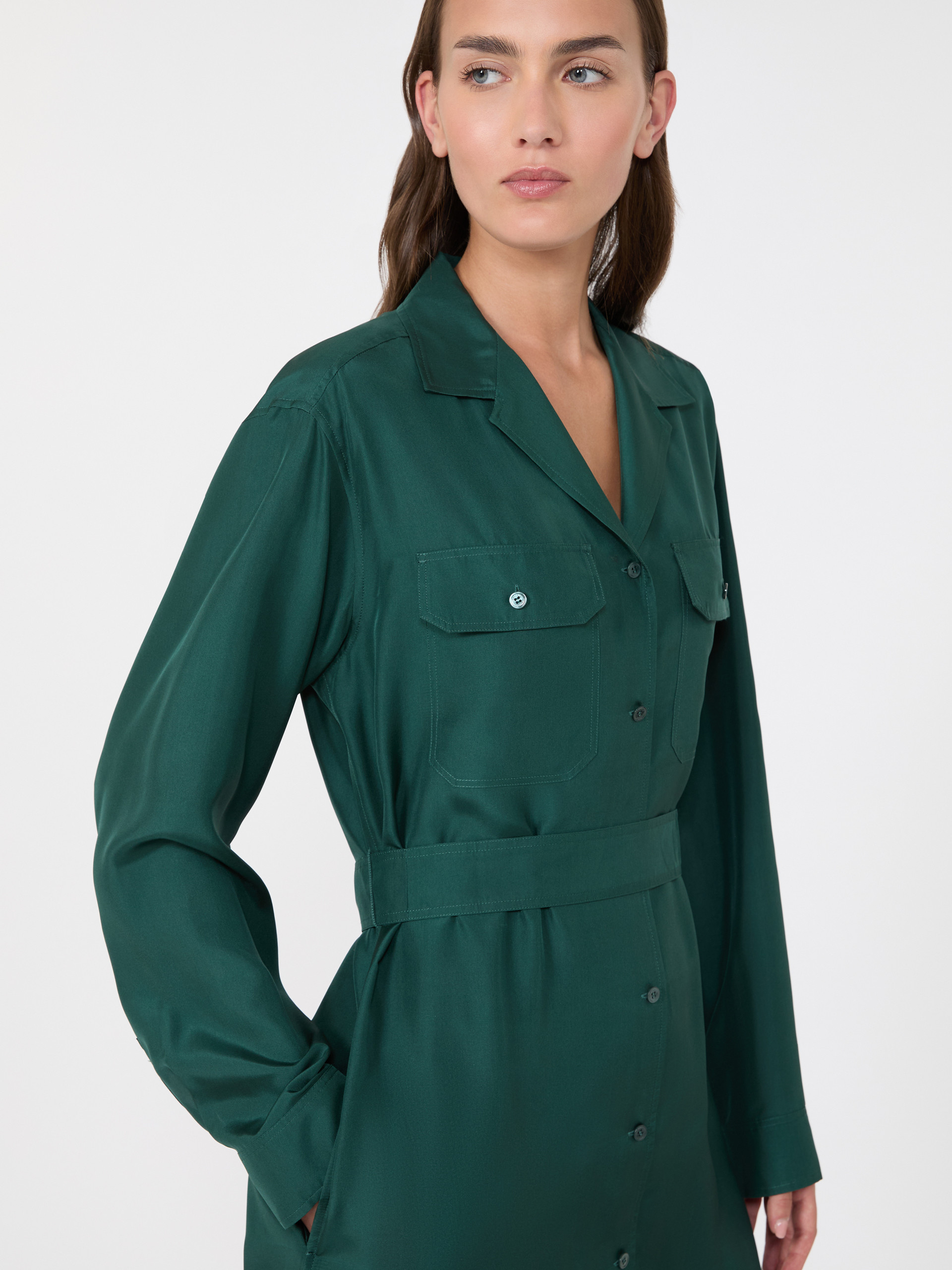 Silk shirt dress - Weekend Max Mara - 4