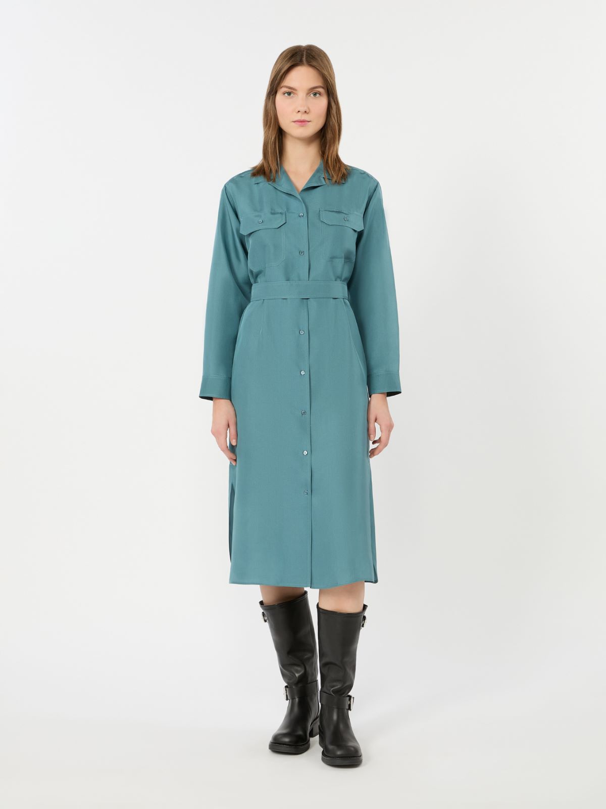 Silk shirt dress - Weekend Max Mara - 2