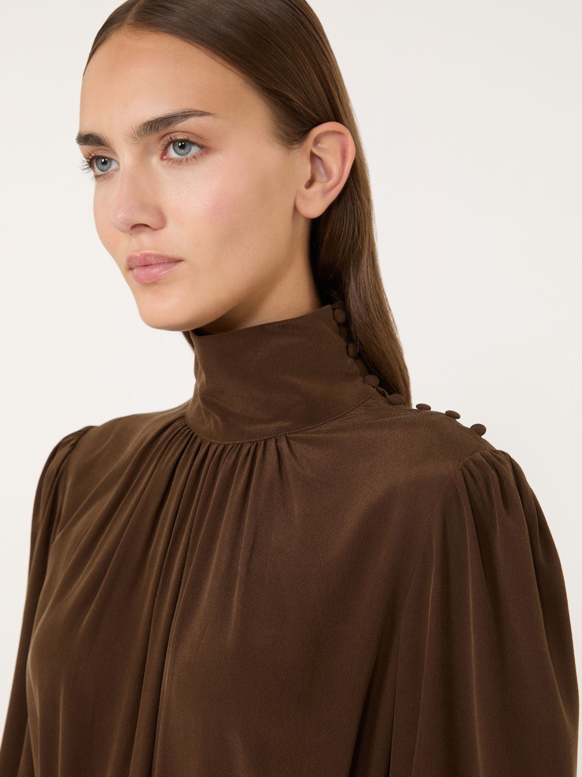 Silk crepe de chine dress - Weekend Max Mara - 4