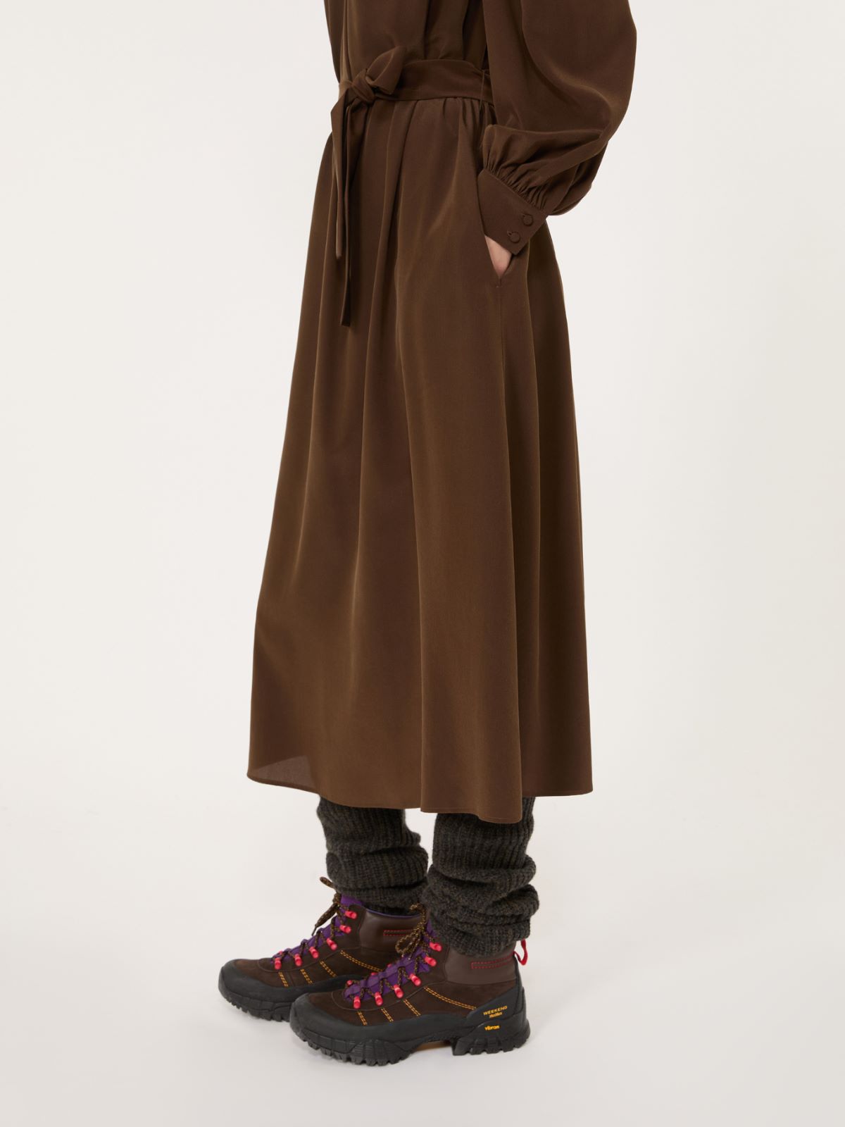 Silk crepe de chine dress - Weekend Max Mara - 5