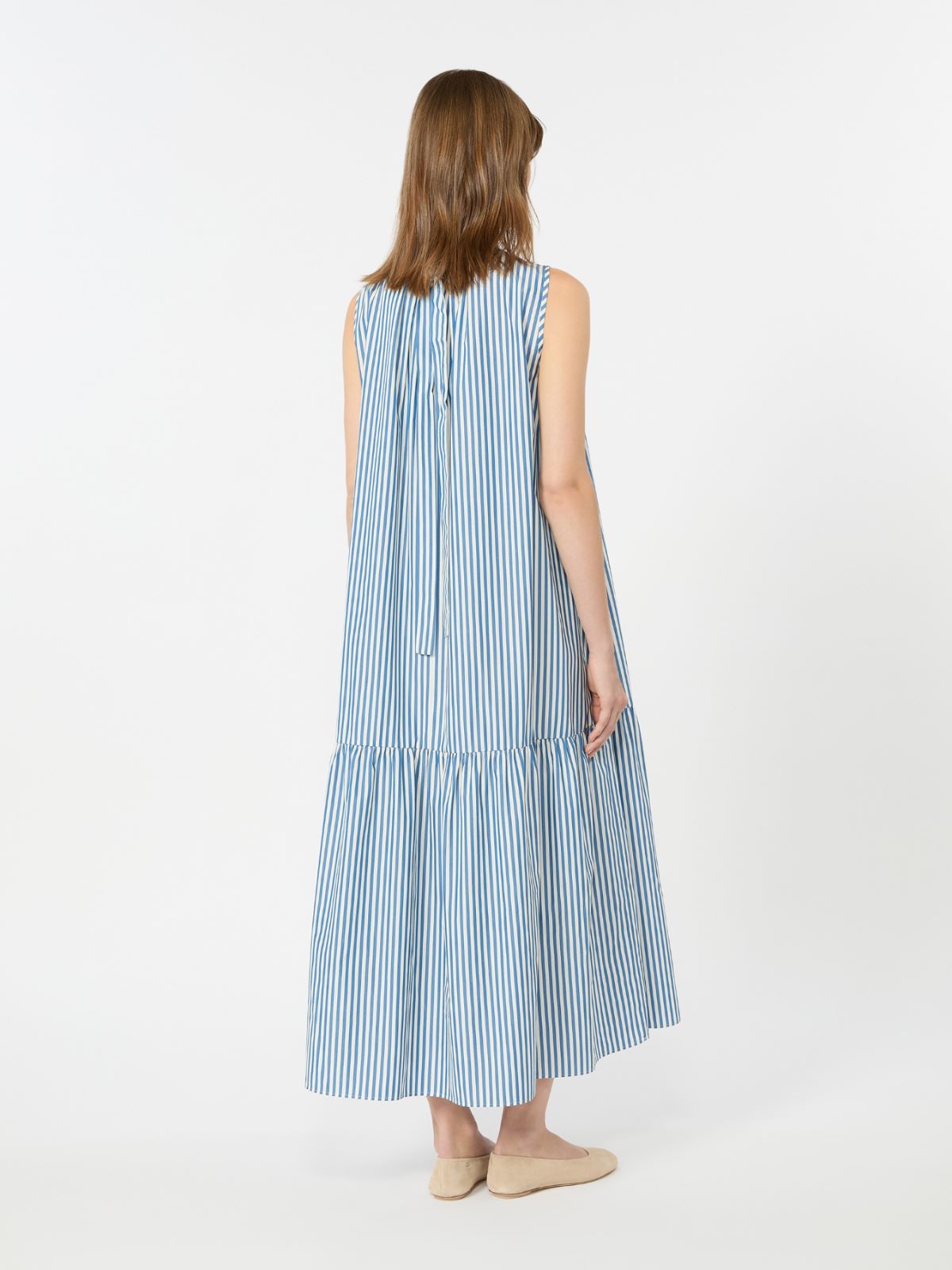 Abito lungo in popeline di cotone - Weekend Max Mara - 3
