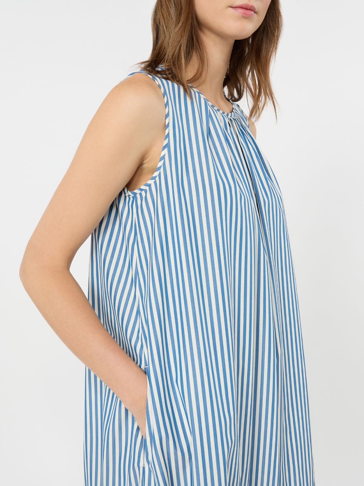 Abito lungo in popeline di cotone - Weekend Max Mara - 4