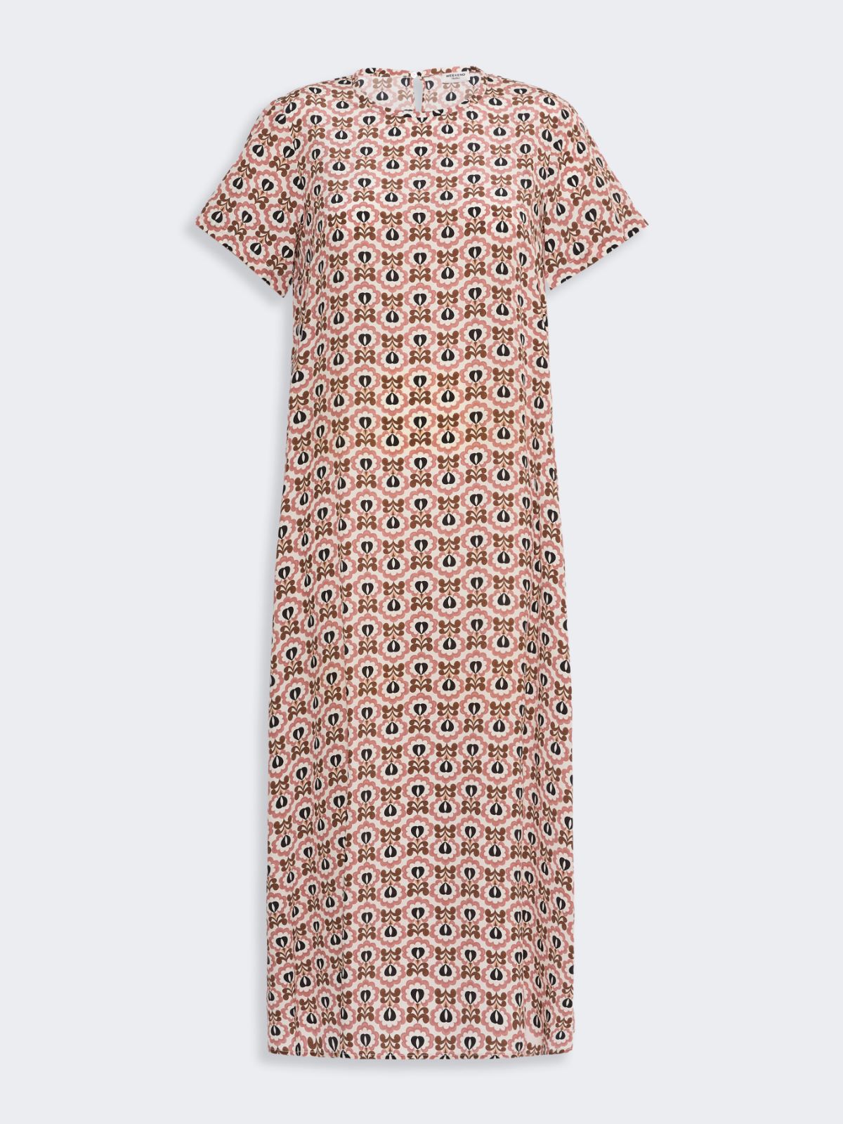 Printed silk T-shirt dress - ANTIQUE ROSE - Weekend Max Mara - 4