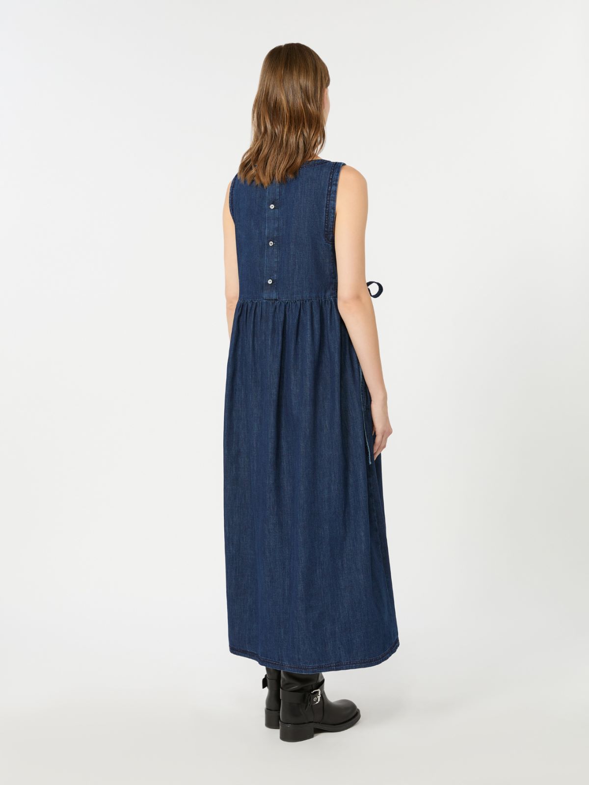Cotton denim dress - NAVY - Weekend Max Mara - 3