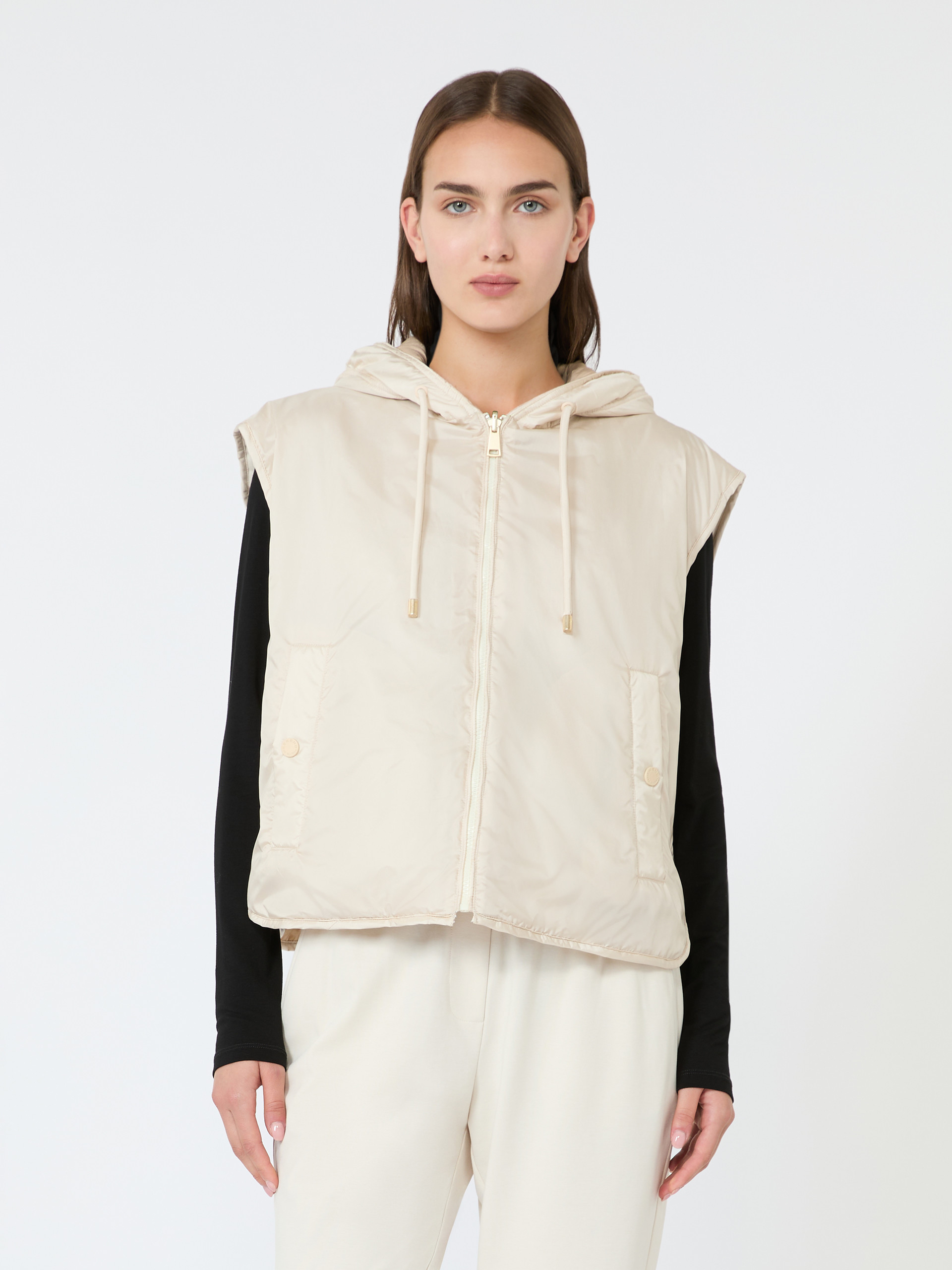 Reversible water-repellent canvas padded gilet - Weekend Max Mara - 2