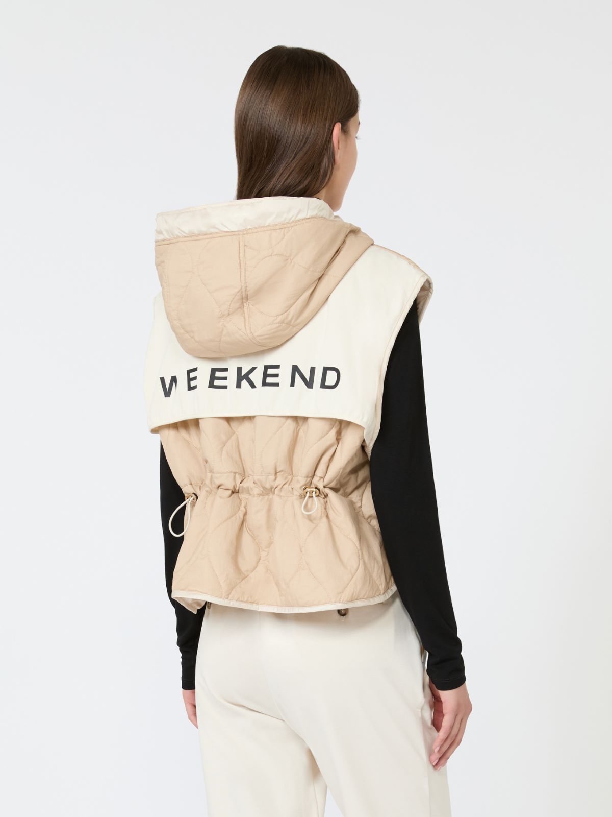 Reversible water-repellent canvas padded gilet - Weekend Max Mara - 6